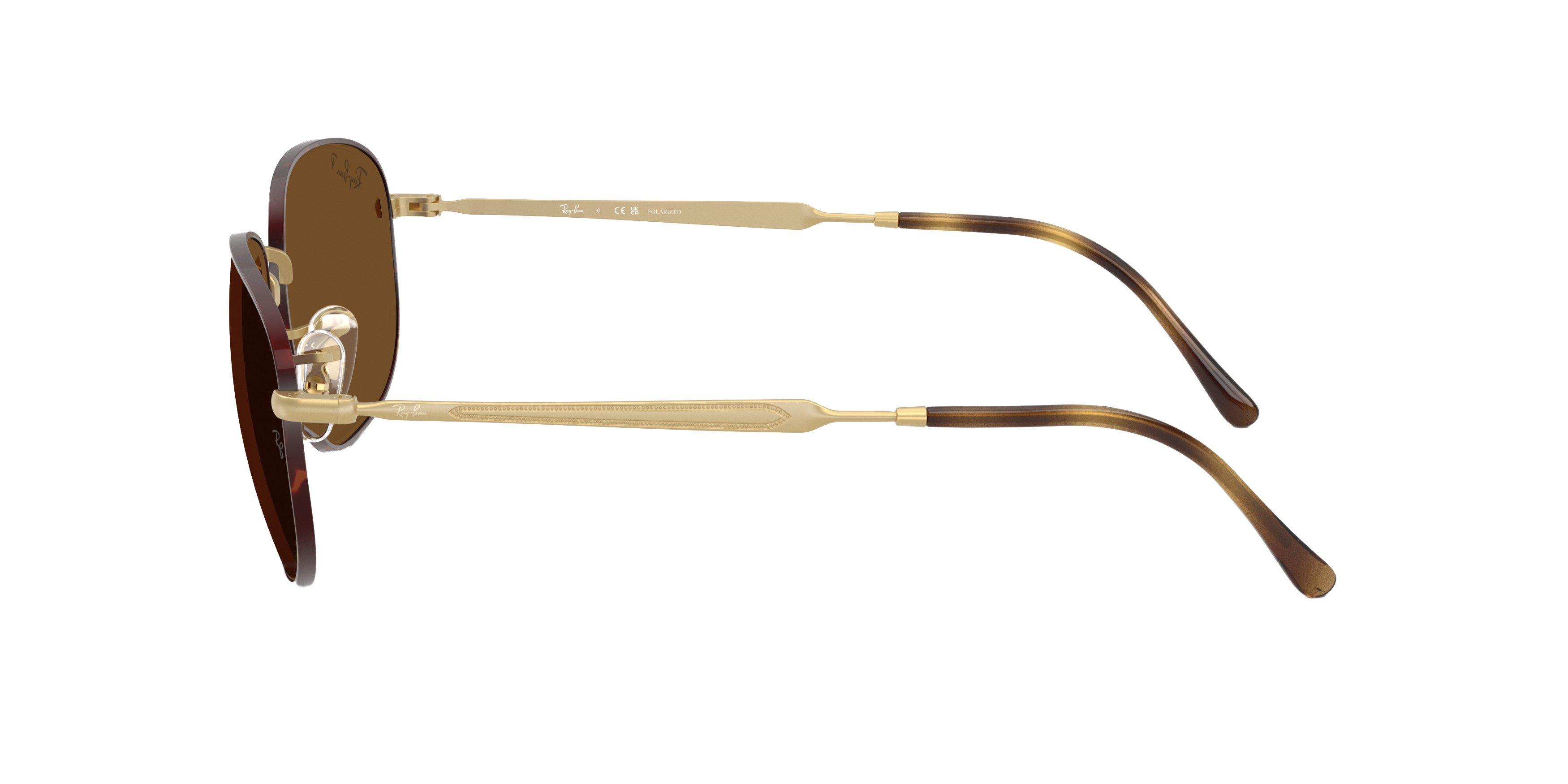 Ray-Ban RB3754 Brown Sunglasses - Gold - BROWN Thumbnail View 6