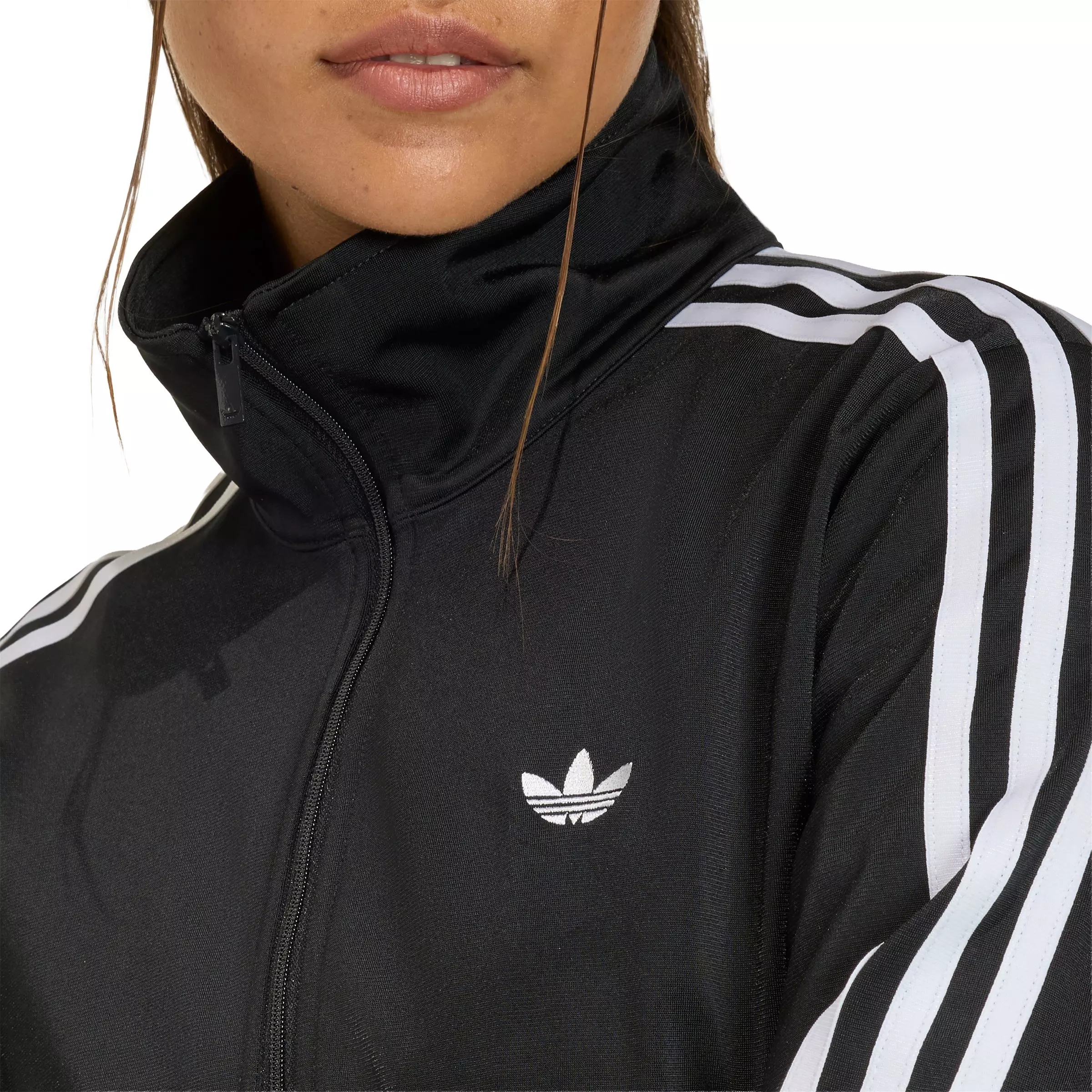 adidas Originals Women's Smocked Firebird Track Jacket - Black - BLACK