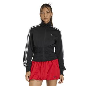 adidas Originals Women's Smocked Firebird Track Jacket - Black