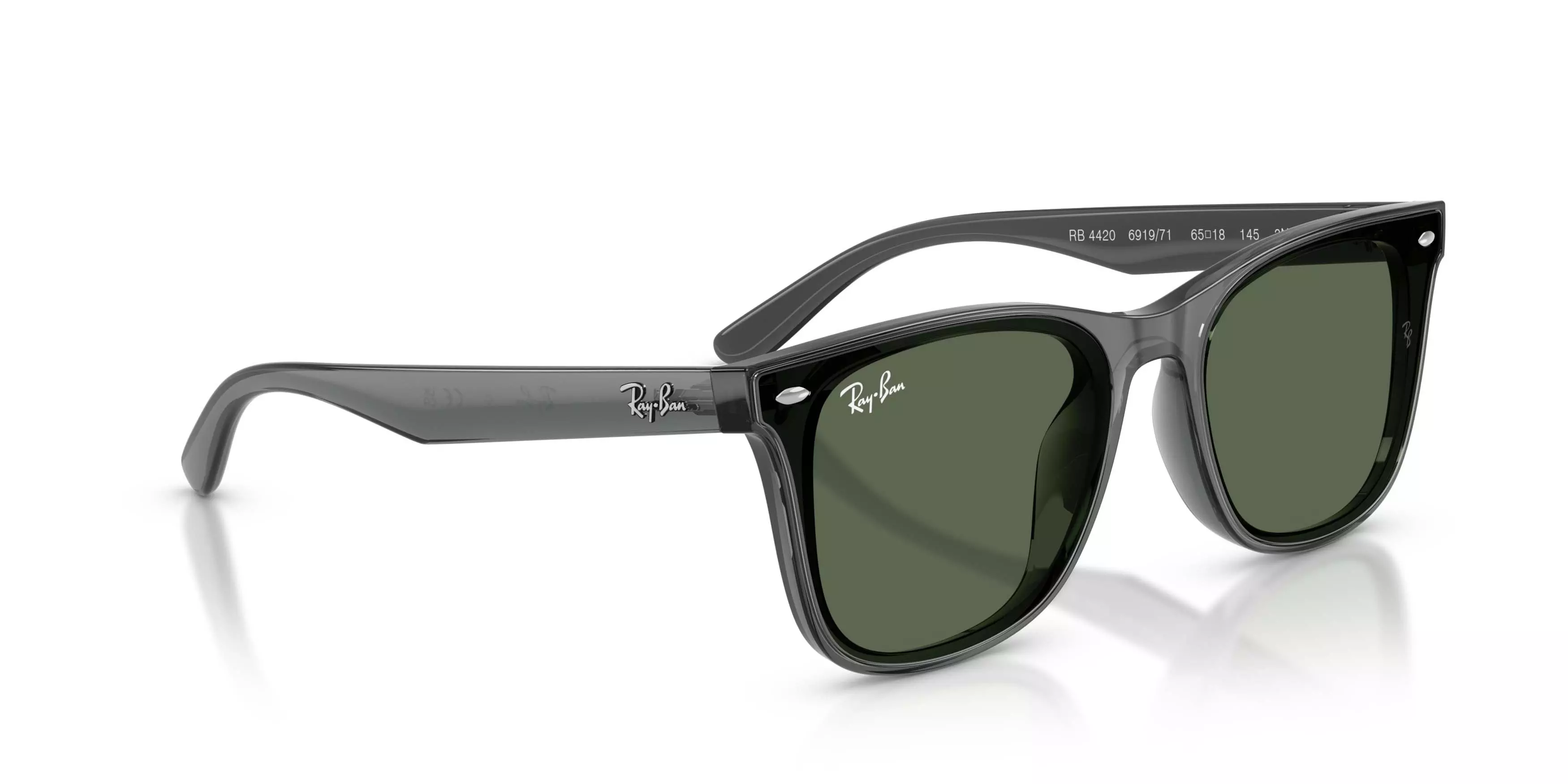 Ray-Ban RB4420 Dark Green Sunglasses - Transparent Grey - GREY/GREEN
