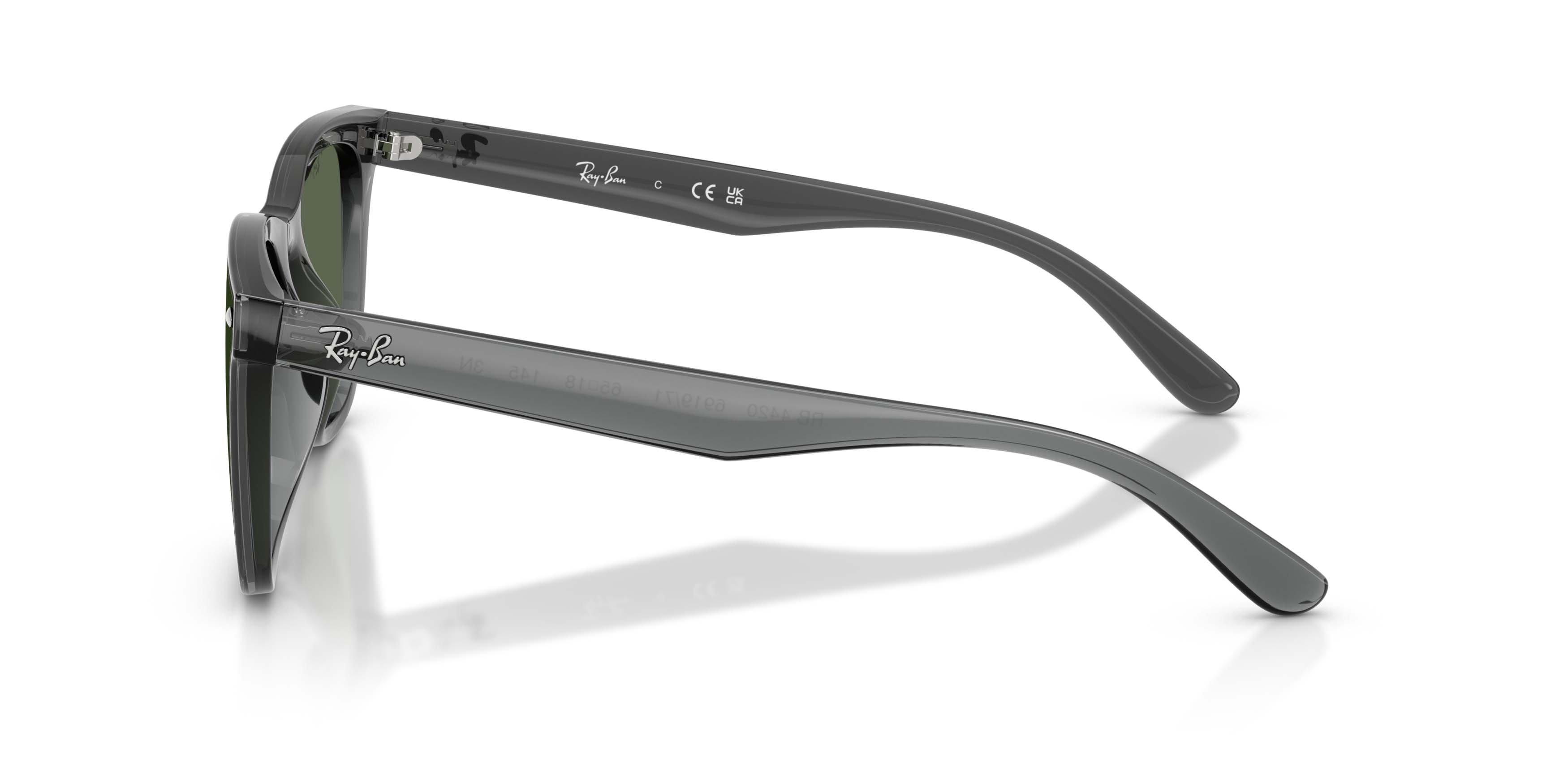 Ray-Ban RB4420 Dark Green Sunglasses - Transparent Grey - GREY/GREEN