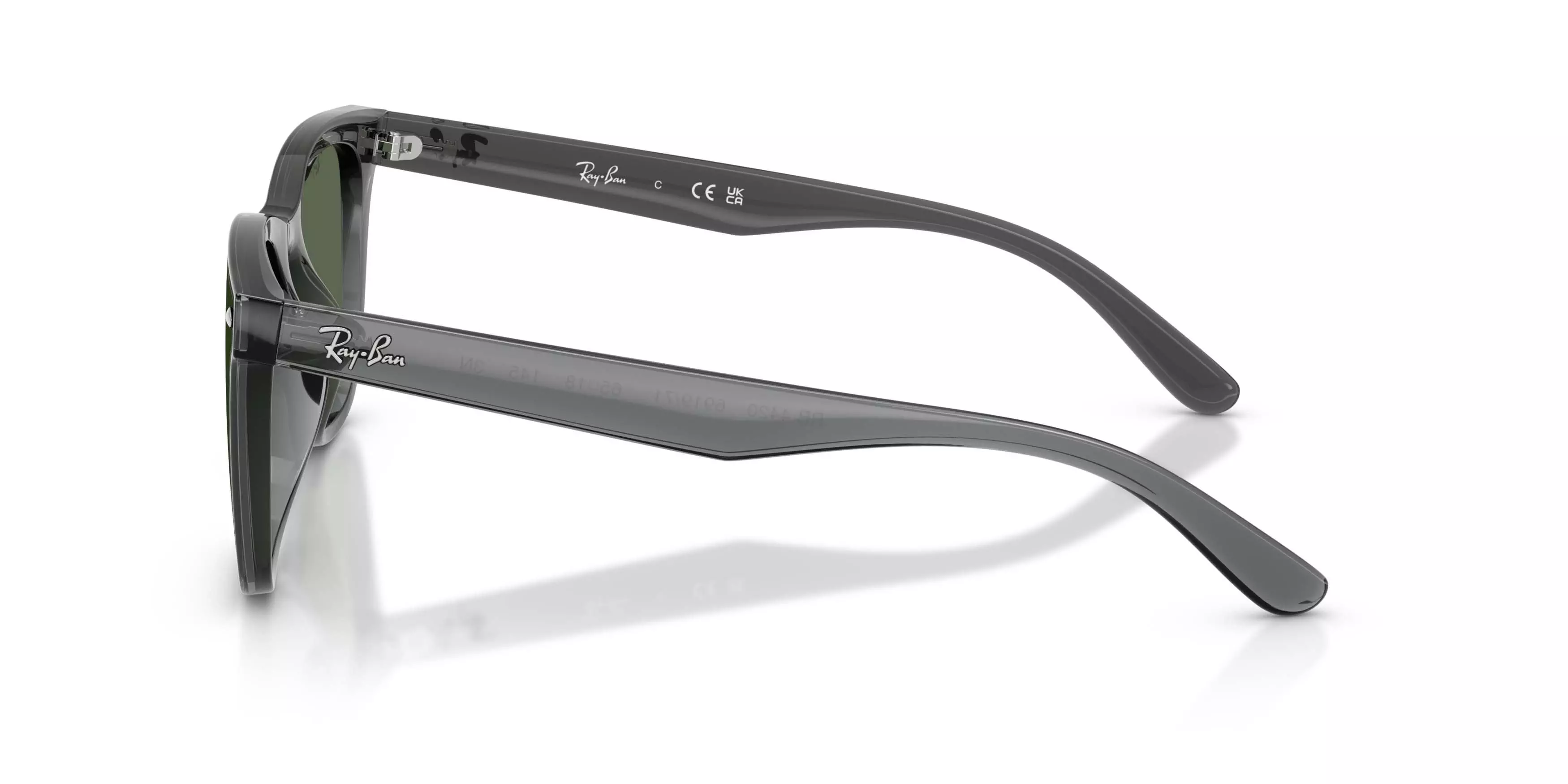 Ray-Ban RB4420 Dark Green Sunglasses - Transparent Grey - GREY/GREEN