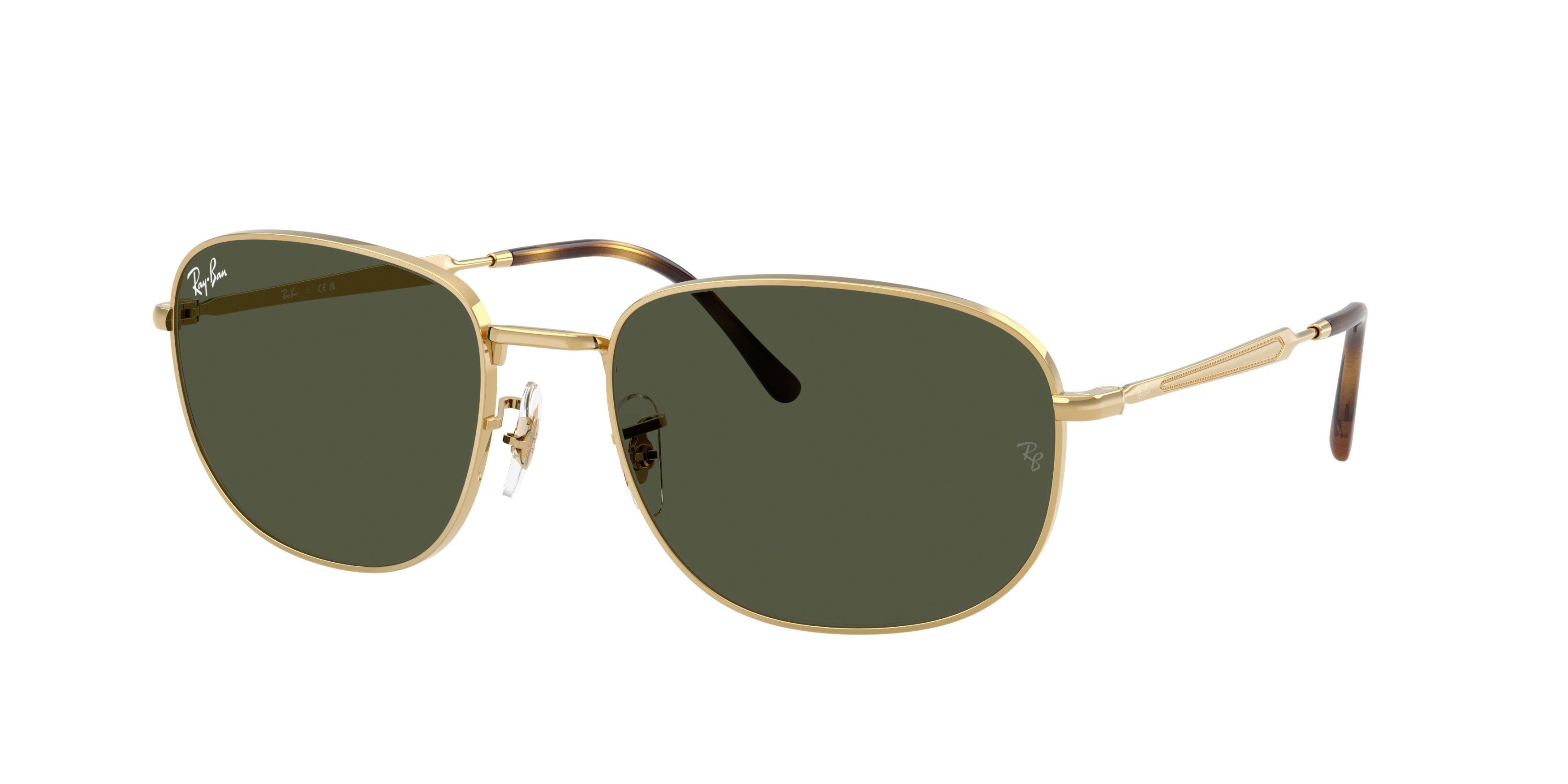 Ray-Ban RB3754 Green Sunglasses - Gold - GOLD/GREEN Thumbnail View 1
