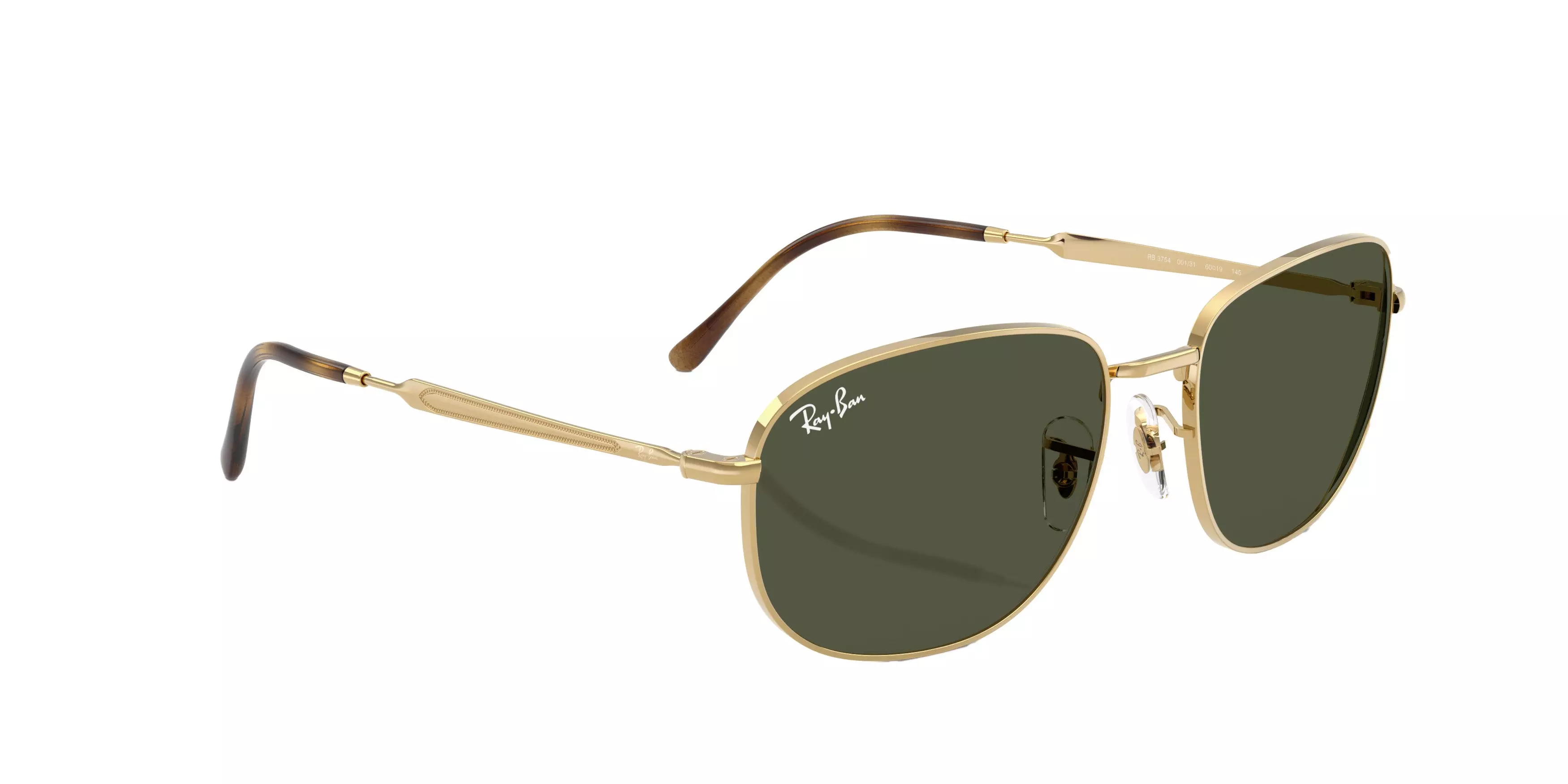 Ray-Ban RB3754 Green Sunglasses - Gold - GOLD/GREEN