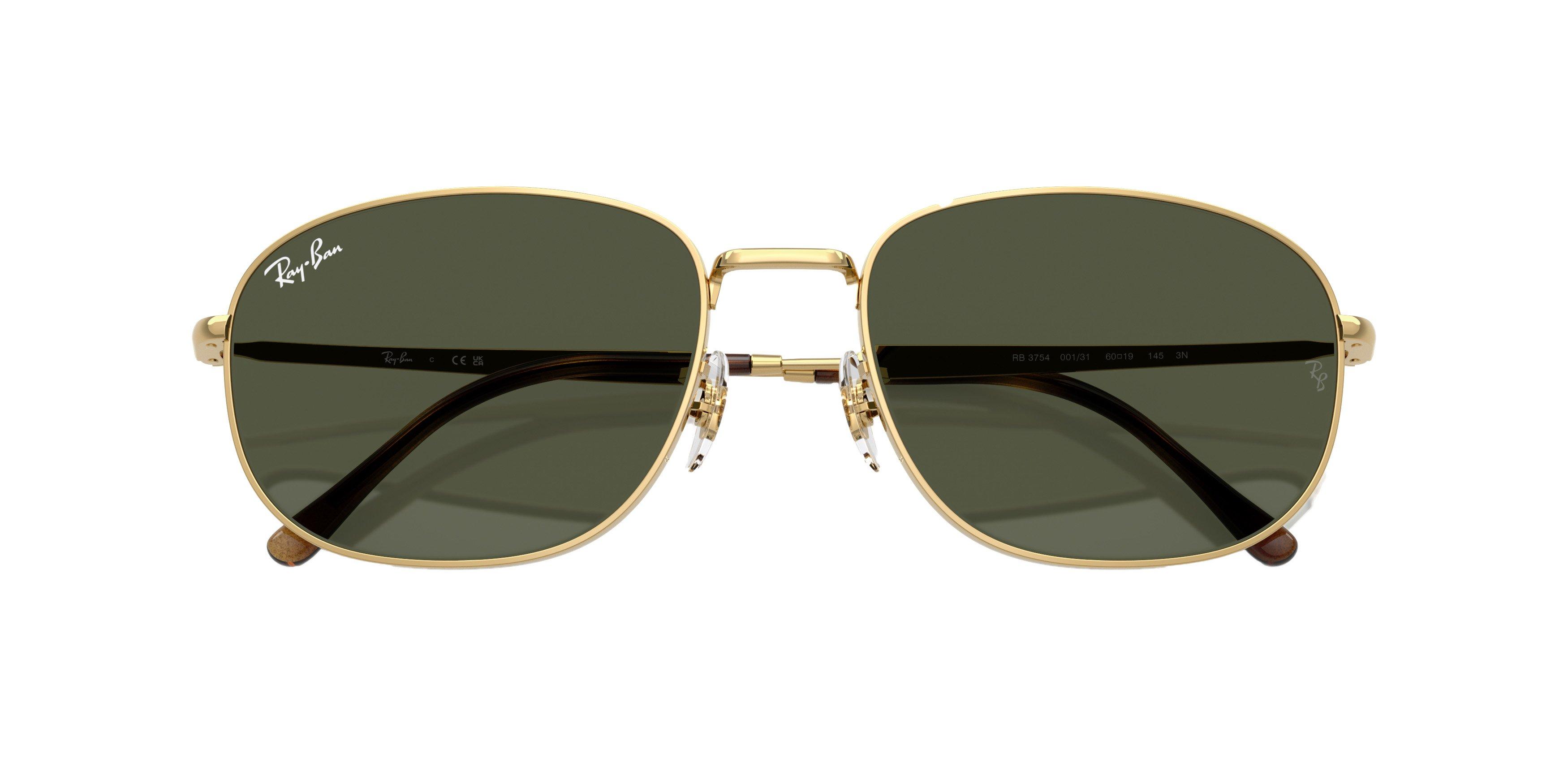 Ray-Ban RB3754 Green Sunglasses - Gold - GOLD/GREEN Thumbnail View 5