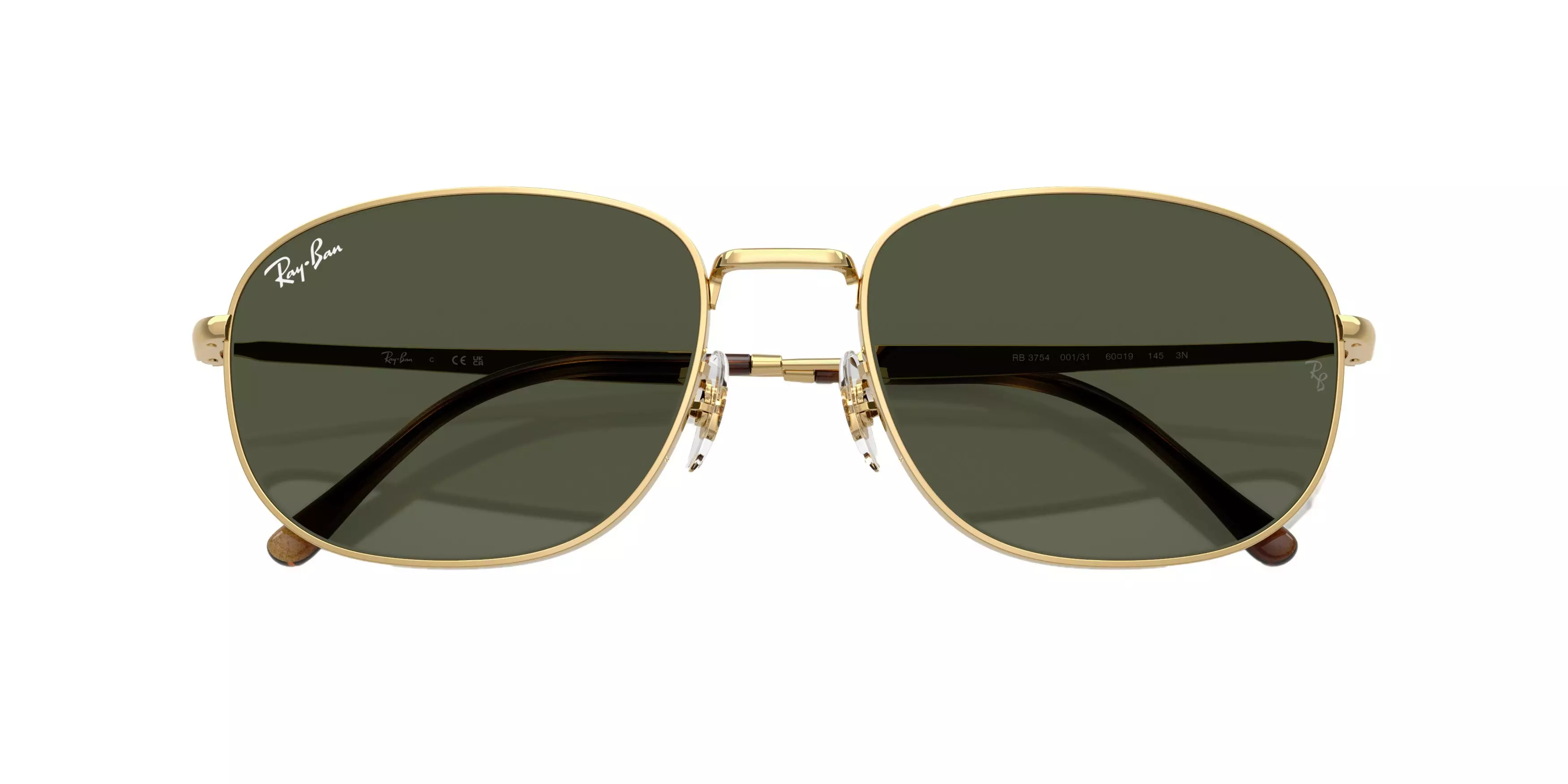 Ray-Ban RB3754 Green Sunglasses - Gold - GOLD/GREEN