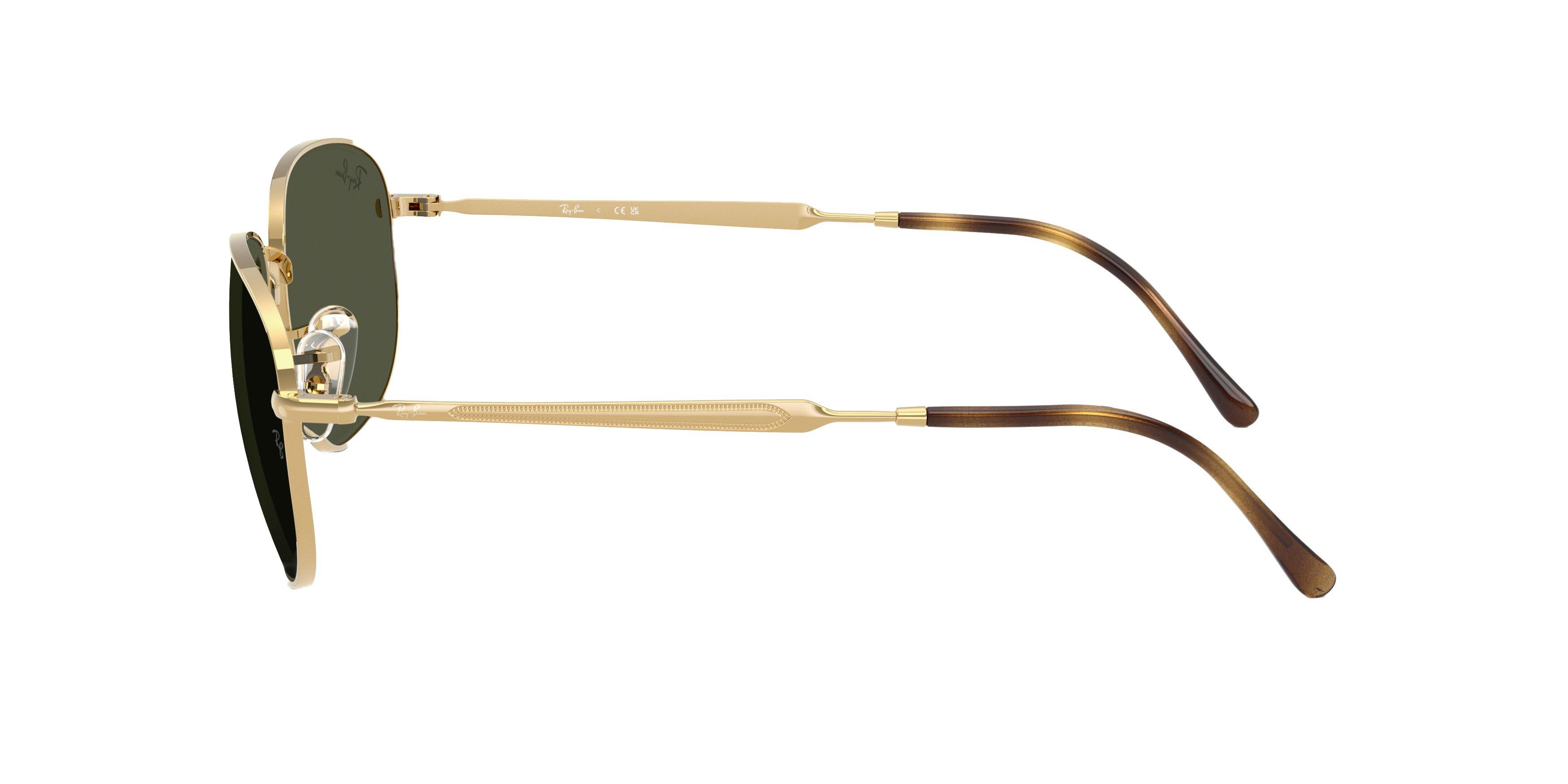 Ray-Ban RB3754 Green Sunglasses - Gold - GOLD/GREEN Thumbnail View 6