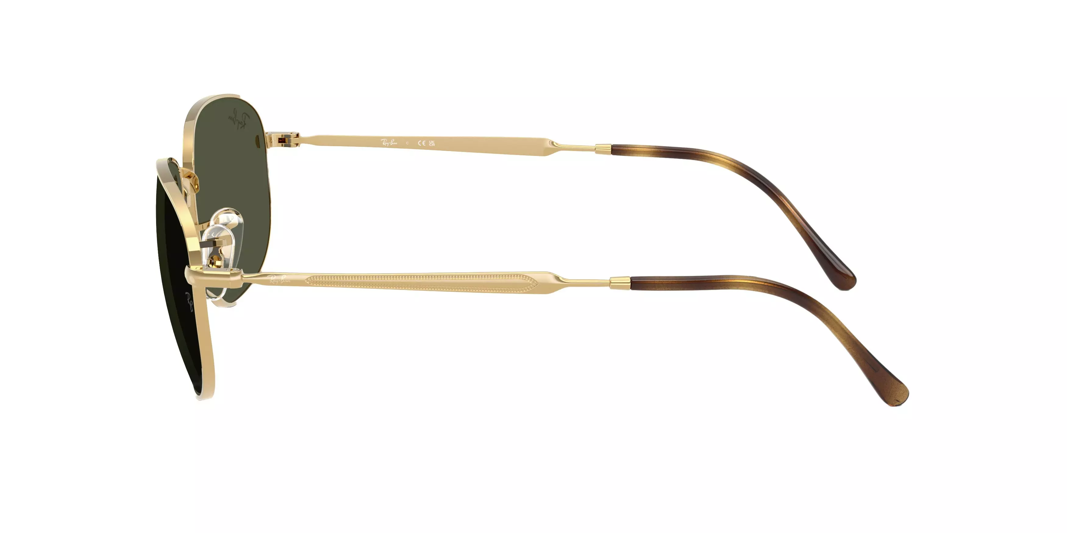 Ray-Ban RB3754 Green Sunglasses - Gold - GOLD/GREEN