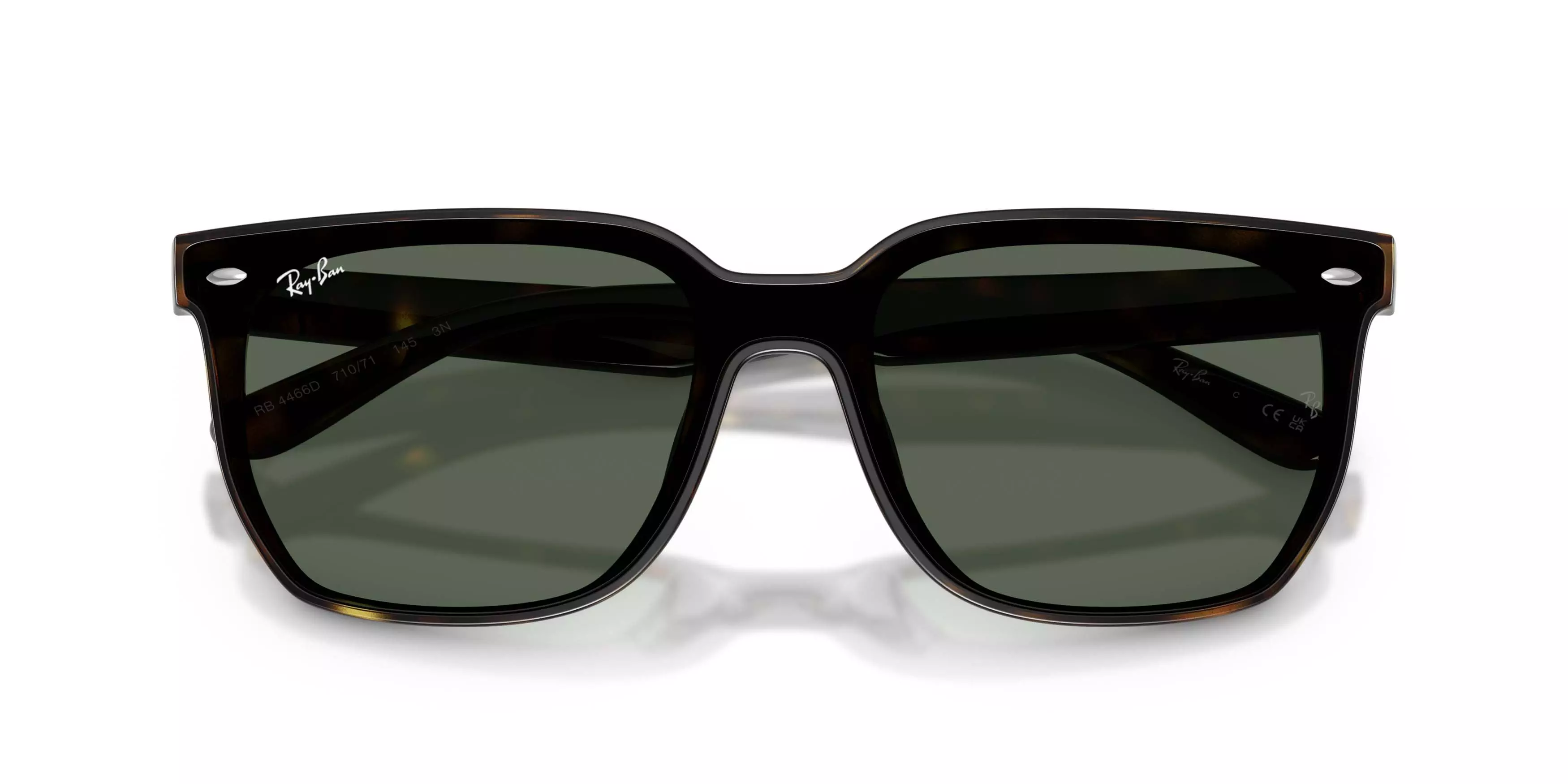 Ray-Ban 0RB4466D Dark Green Sunglasses - Havana - BROWN/GREEN