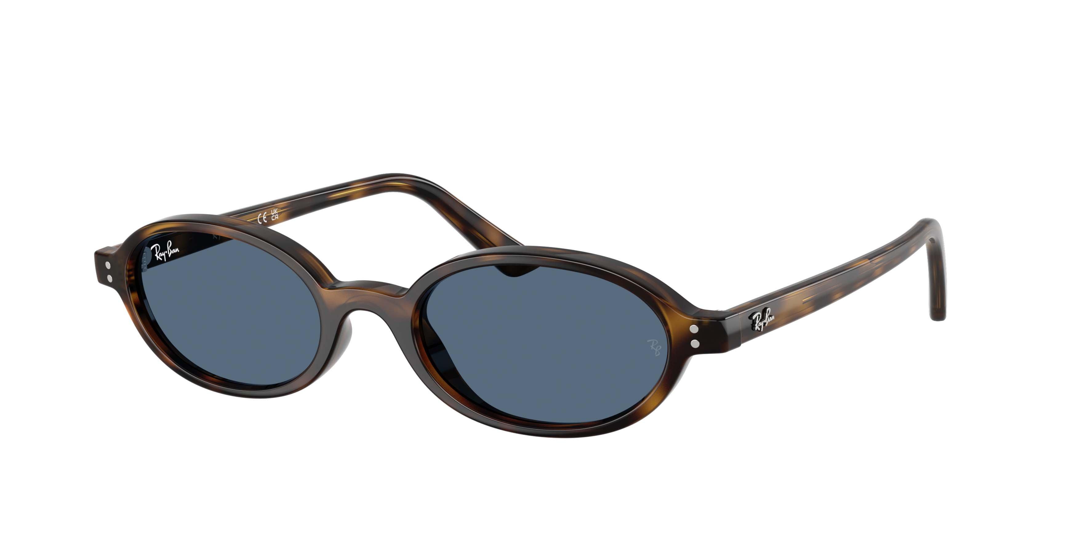 Ray-Ban Khal Bio-Based Dark Blue Sunglasses - Havana - BROWN/DARK BLUE