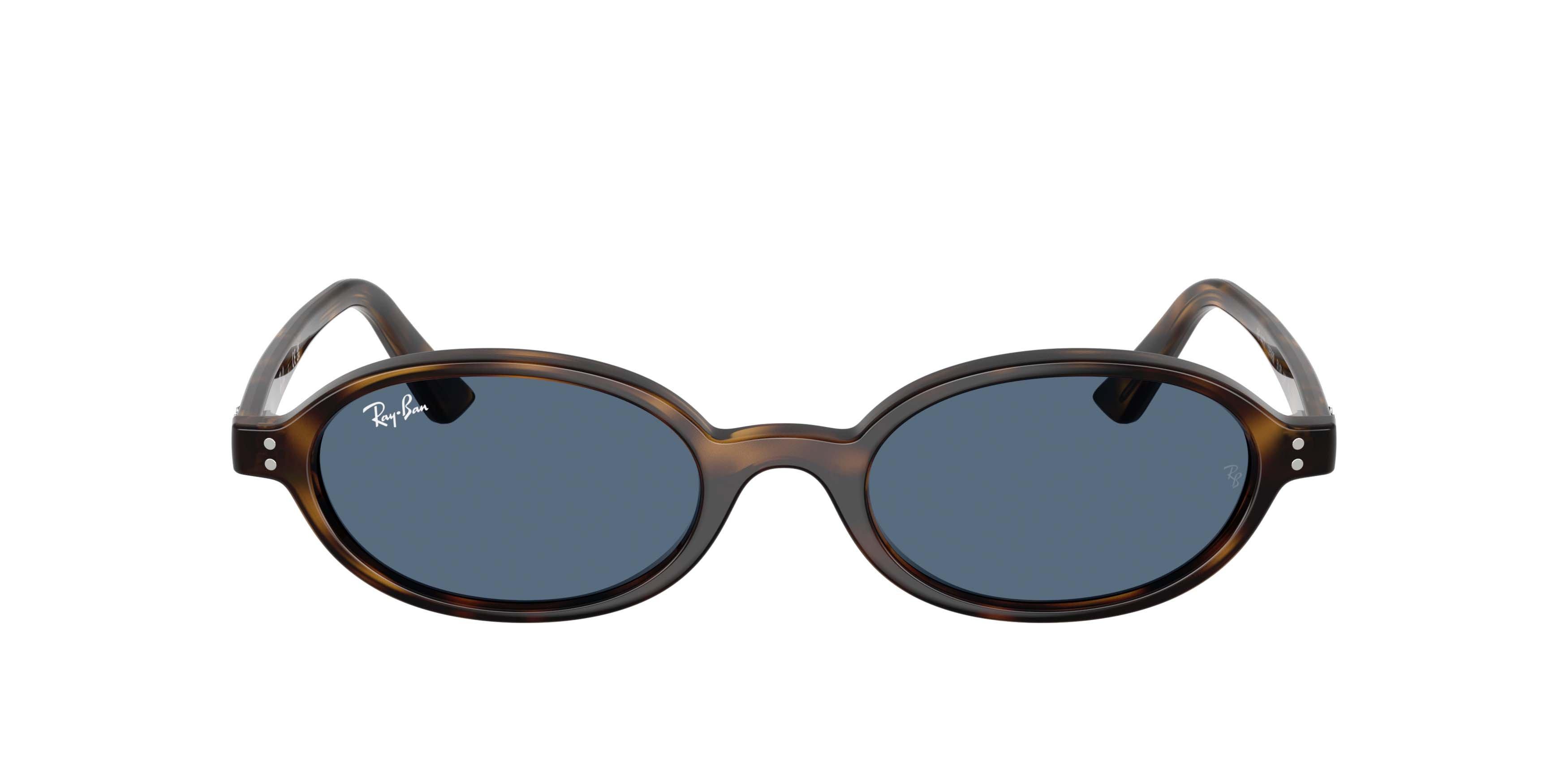 Ray-Ban Khal Bio-Based Dark Blue Sunglasses - Havana - BROWN/DARK BLUE