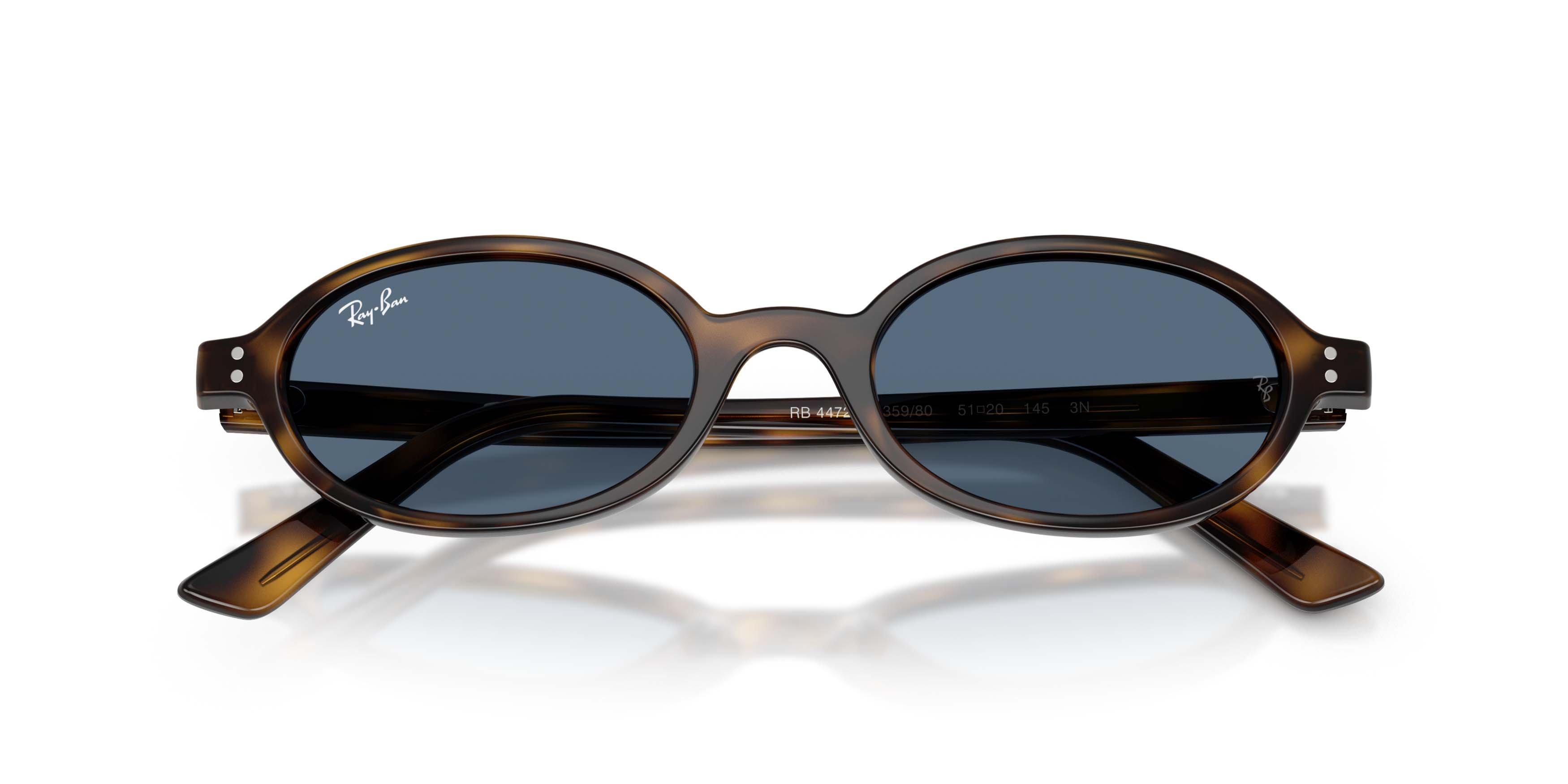 Ray-Ban Khal Bio-Based Dark Blue Sunglasses - Havana - BROWN/DARK BLUE