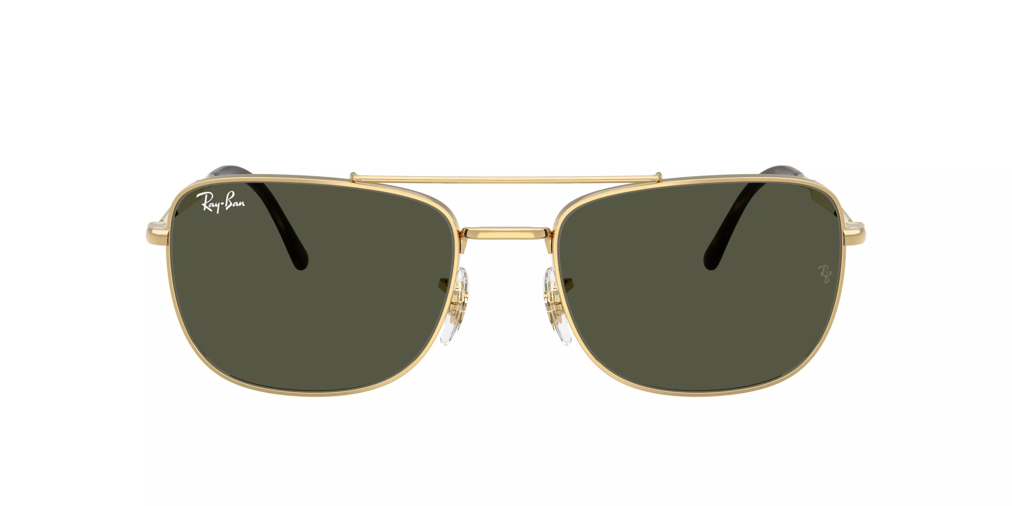Ray-Ban RB3755 Green Sunglasses - Gold - GOLD/GREEN