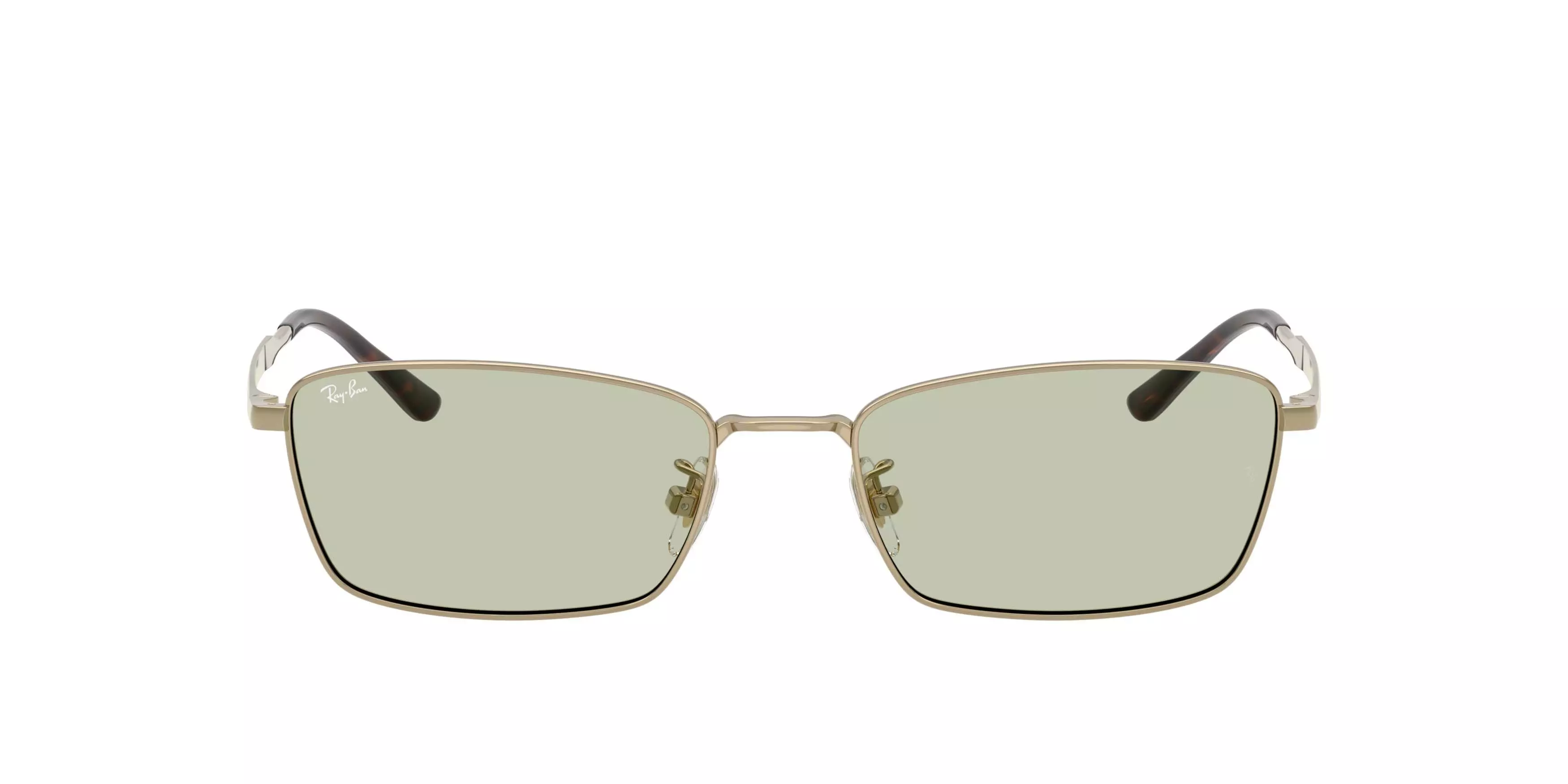 Ray-Ban RB8069D Light Green Sunglasses - Gold - GOLD/GREEN