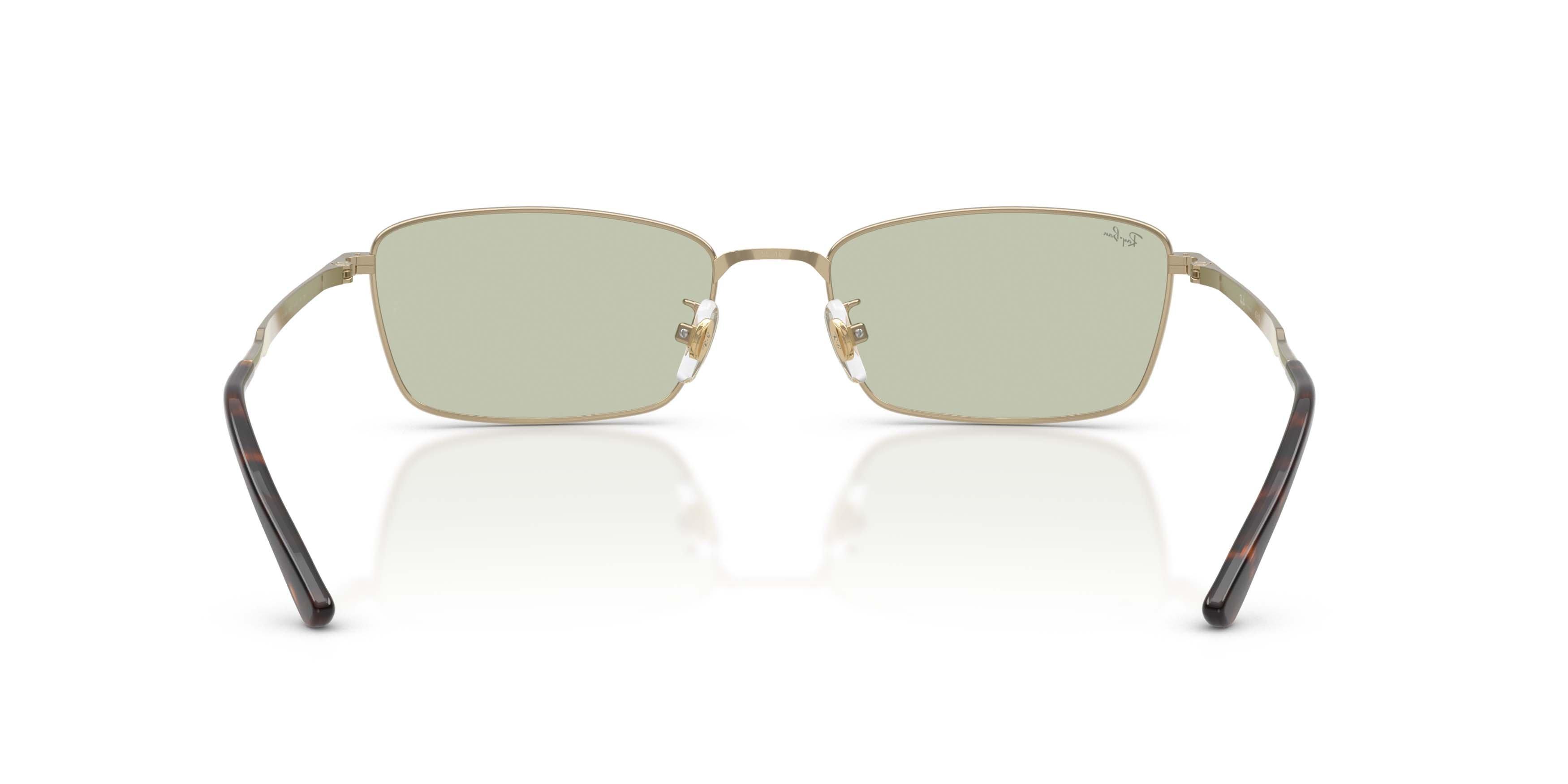 Ray-Ban RB8069D Light Green Sunglasses - Gold - GOLD/GREEN