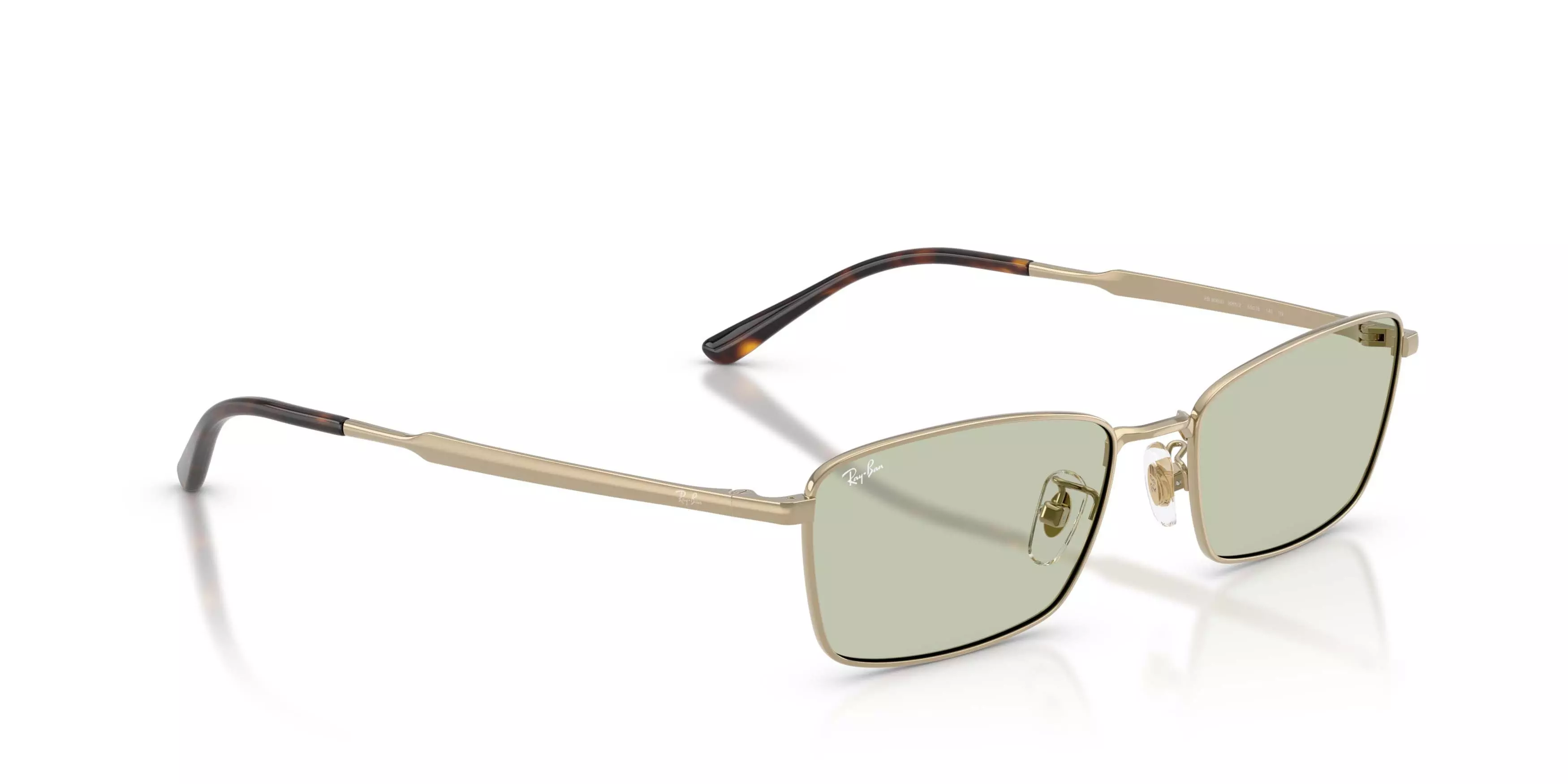 Ray-Ban RB8069D Light Green Sunglasses - Gold - GOLD/GREEN