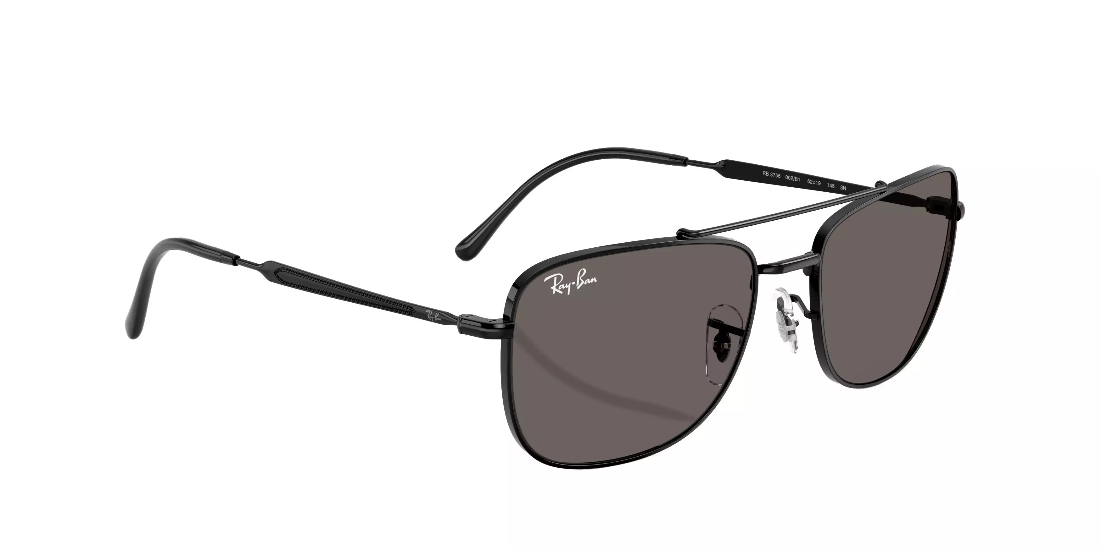 Ray-Ban RB3755 Grey Sunglasses - Black - BLACK/GREY