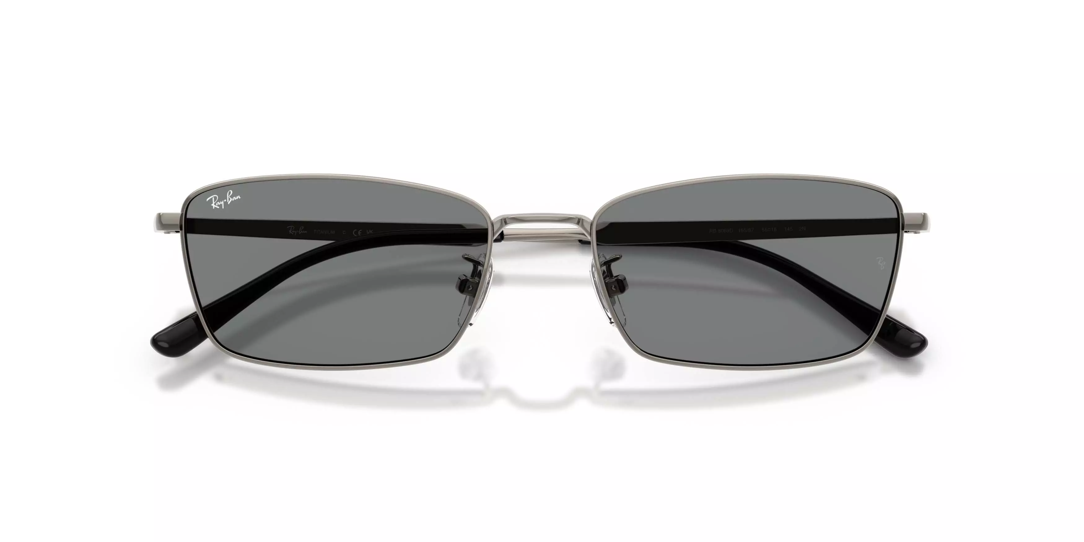 Ray-Ban RB8069D Dark Grey Sunglasses - Gunmetal - DK GREY