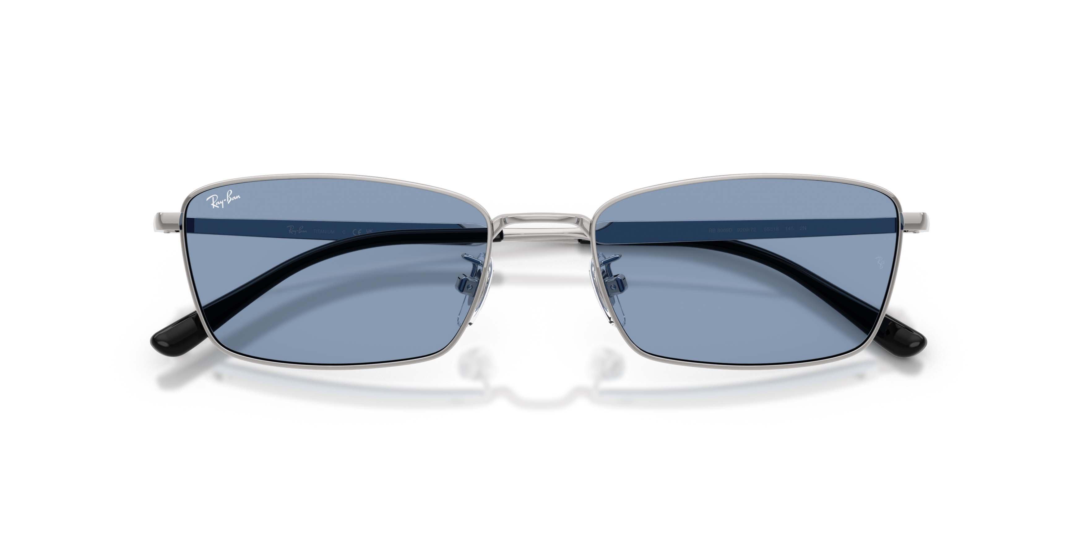 Ray-Ban RB8069D Blue Sunglasses - Silver - SILVER/BLUE