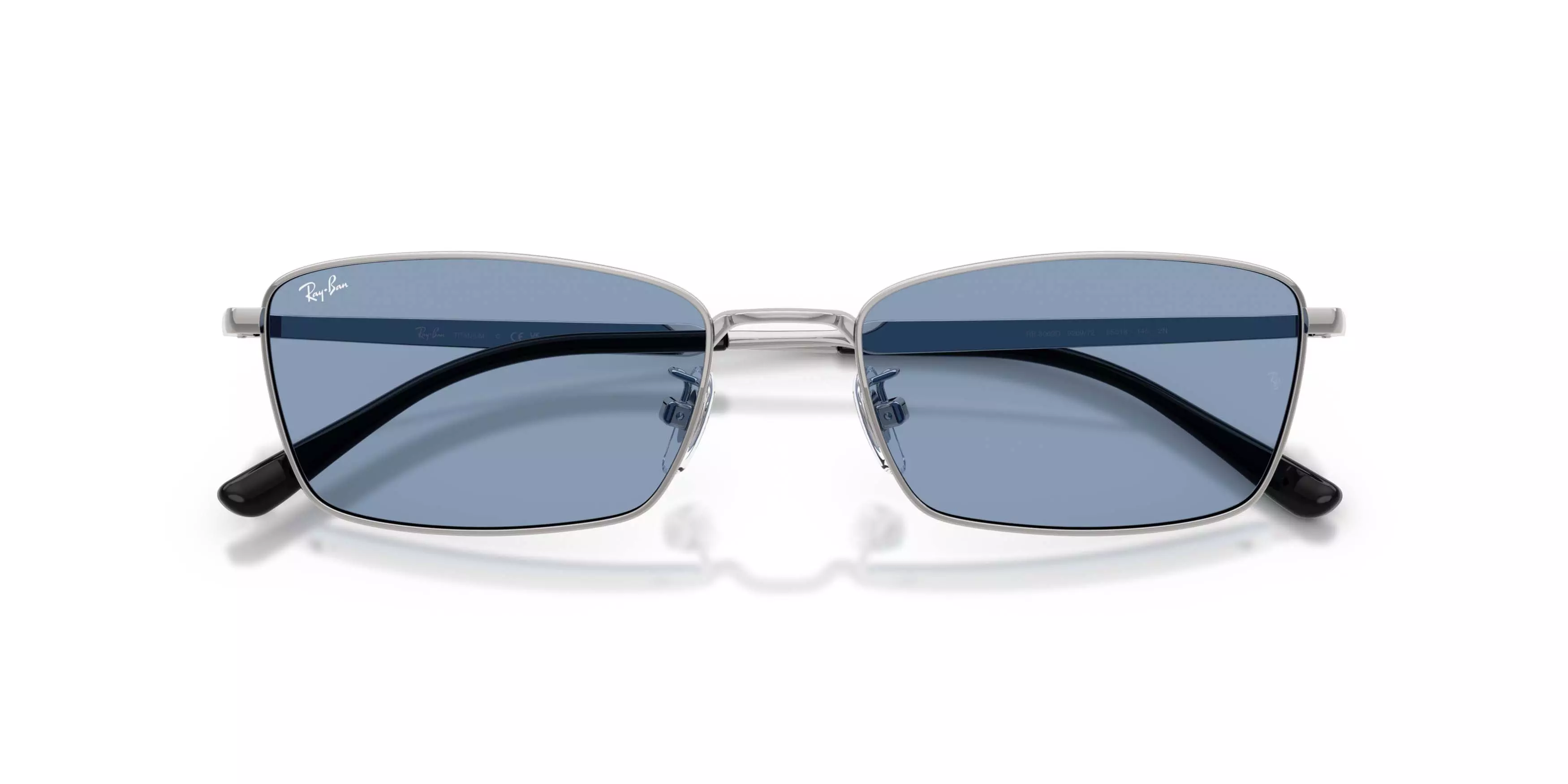 Ray-Ban RB8069D Blue Sunglasses - Silver - SILVER/BLUE