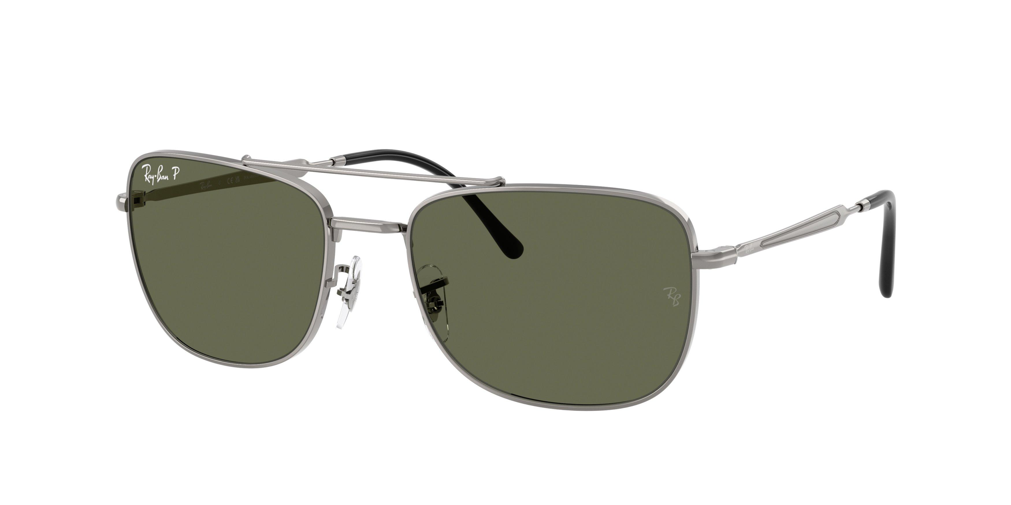 Ray-Ban RB3755 Green Sunglasses - Grey - GREY/GREEN Thumbnail View 1
