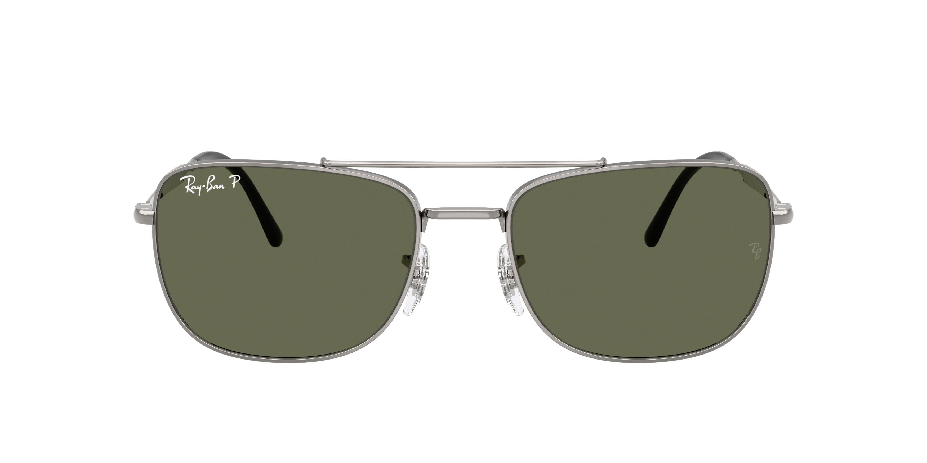 Ray-Ban RB3755 Green Sunglasses - Grey - GREY/GREEN Thumbnail View 3