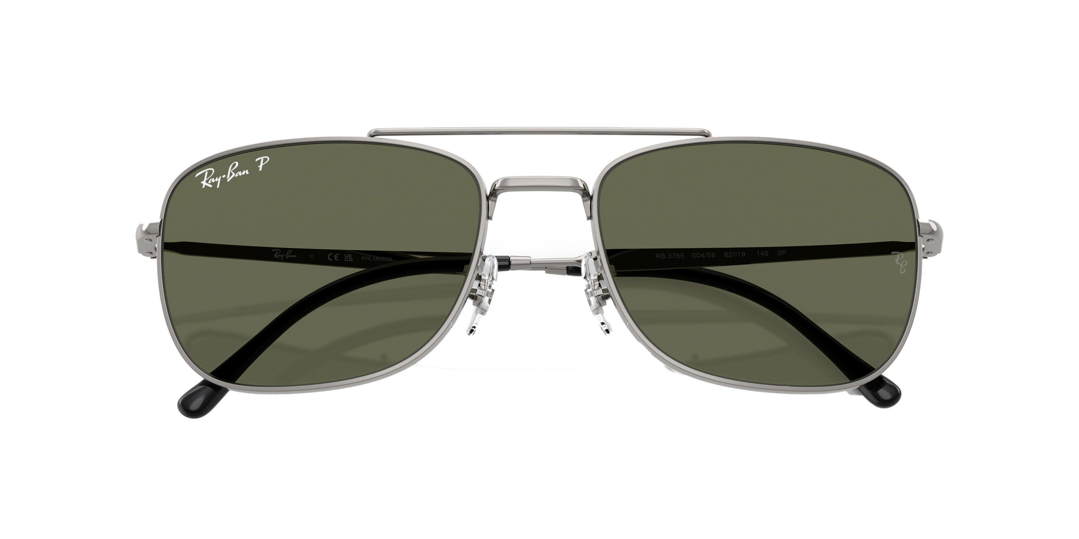 Ray-Ban RB3755 Green Sunglasses - Grey - GREY/GREEN Thumbnail View 5