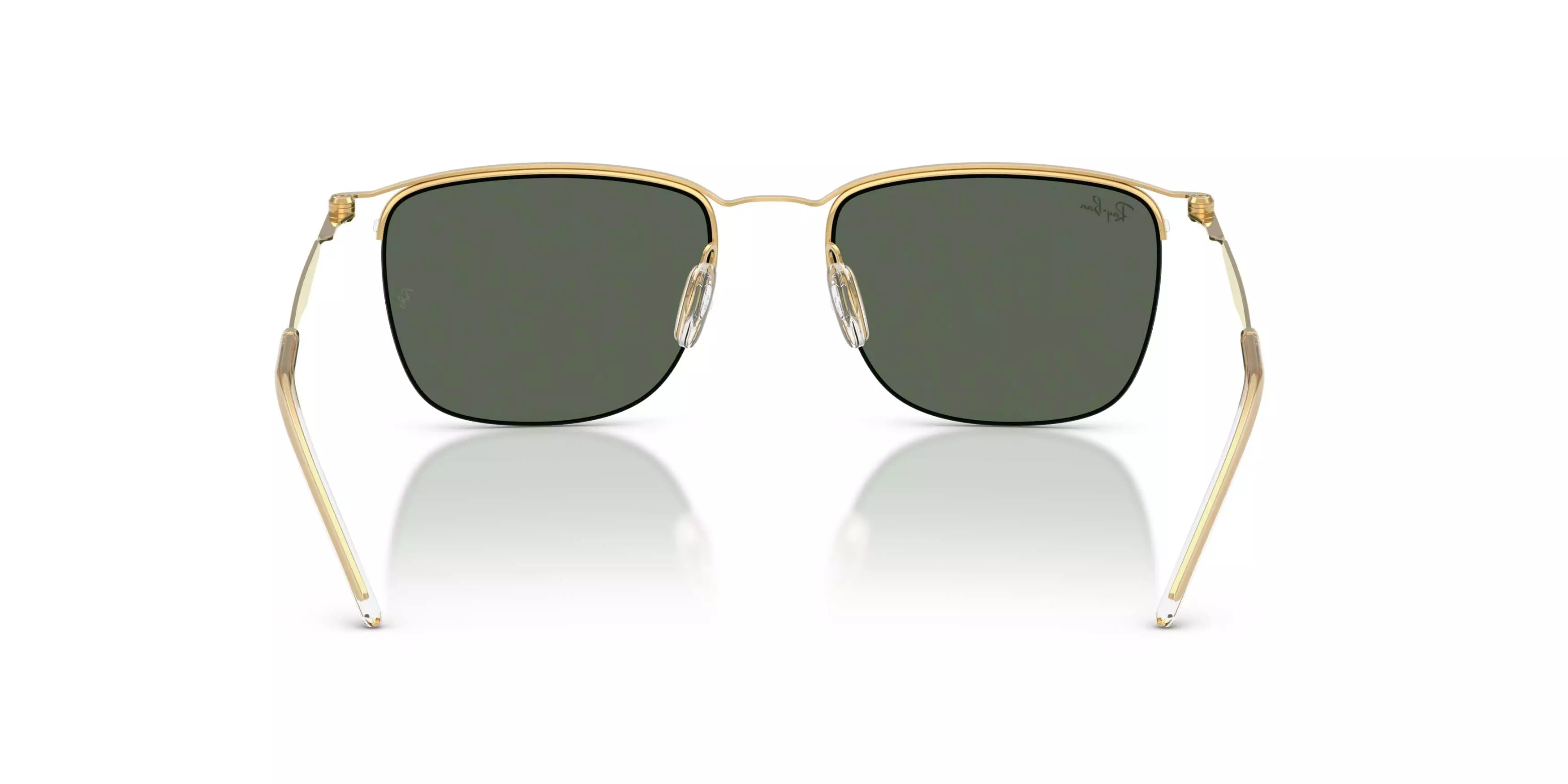 Ray-Ban RB8550 Dark Green Sunglasses - Polished Arista Gold - GOLD/GREEN
