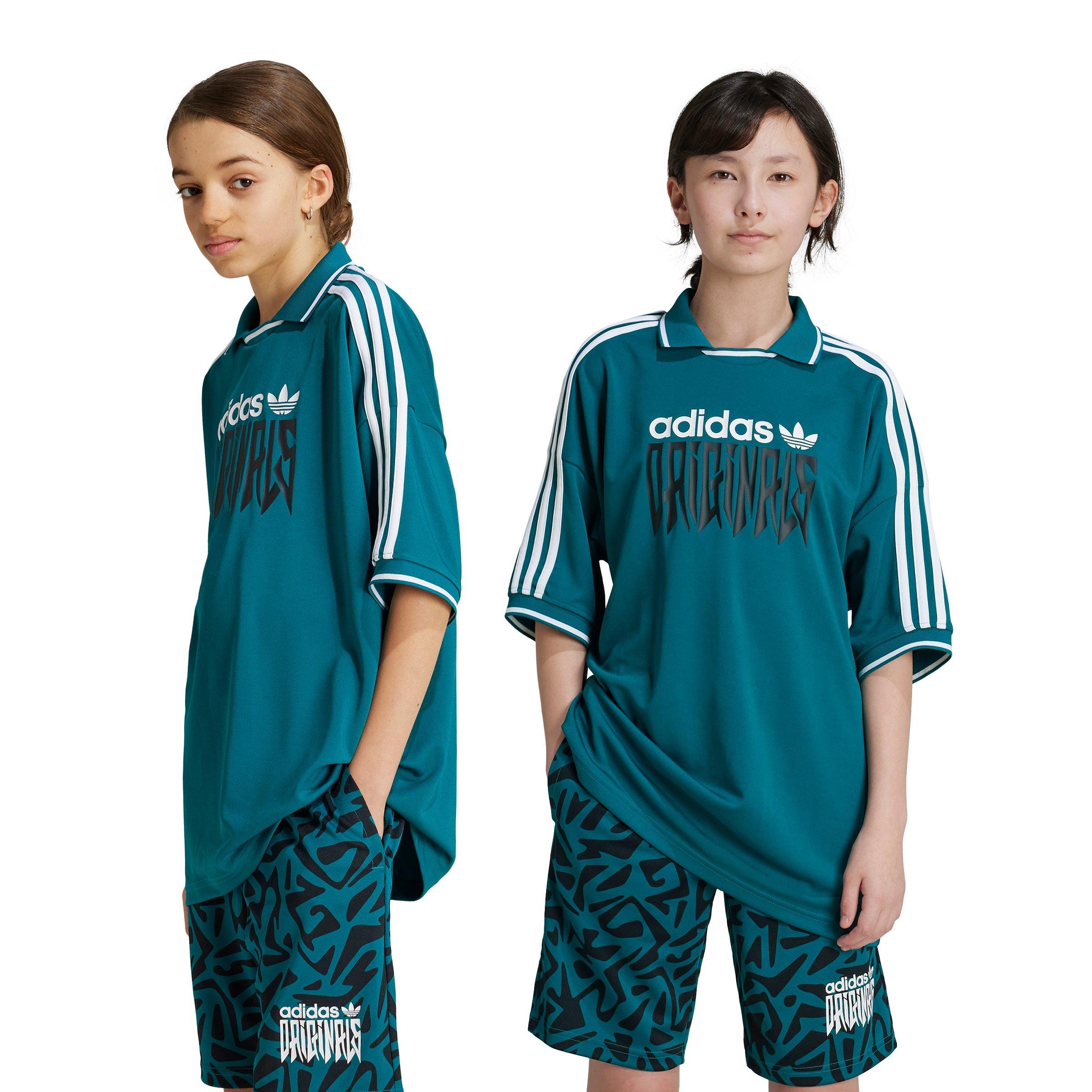 adidas Originals Big Kids' Graphic Jersey T-Shirt - Teal - TEAL