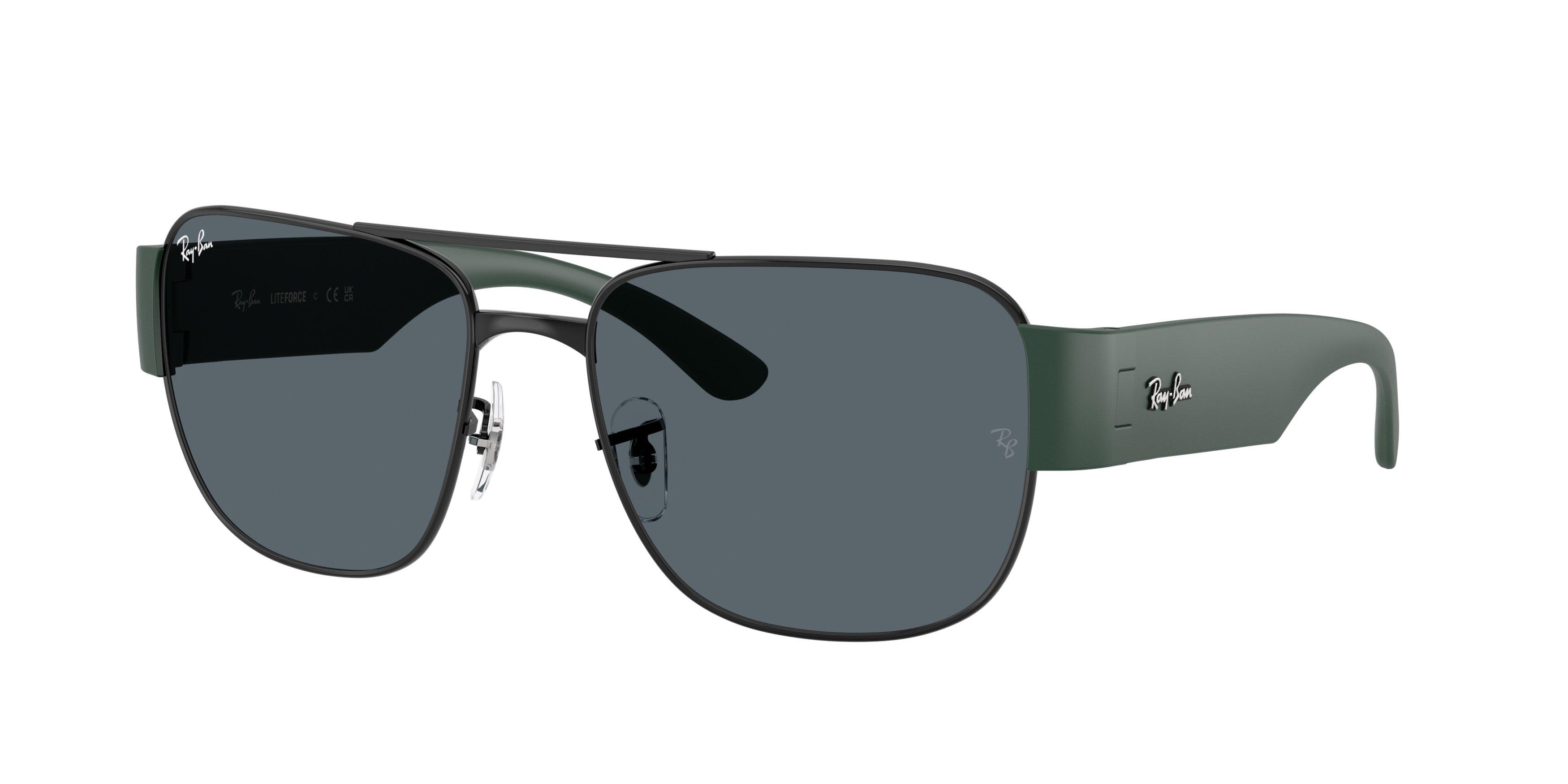 Ray-Ban RB3756 Green Sunglasses - Black - BLACK/GREEN Thumbnail View 1