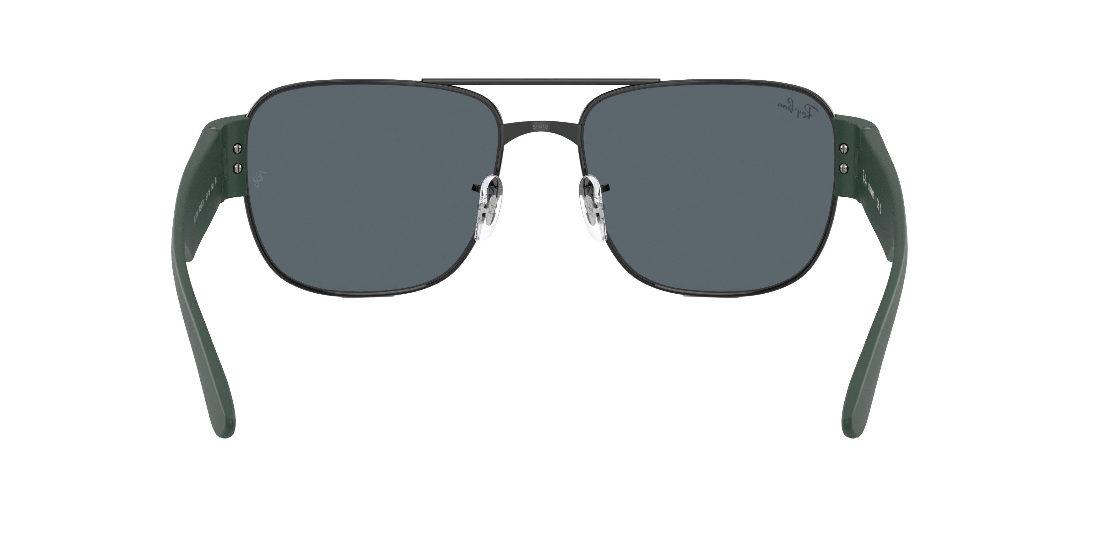 Ray-Ban RB3756 Green Sunglasses - Black - BLACK/GREEN Thumbnail View 2