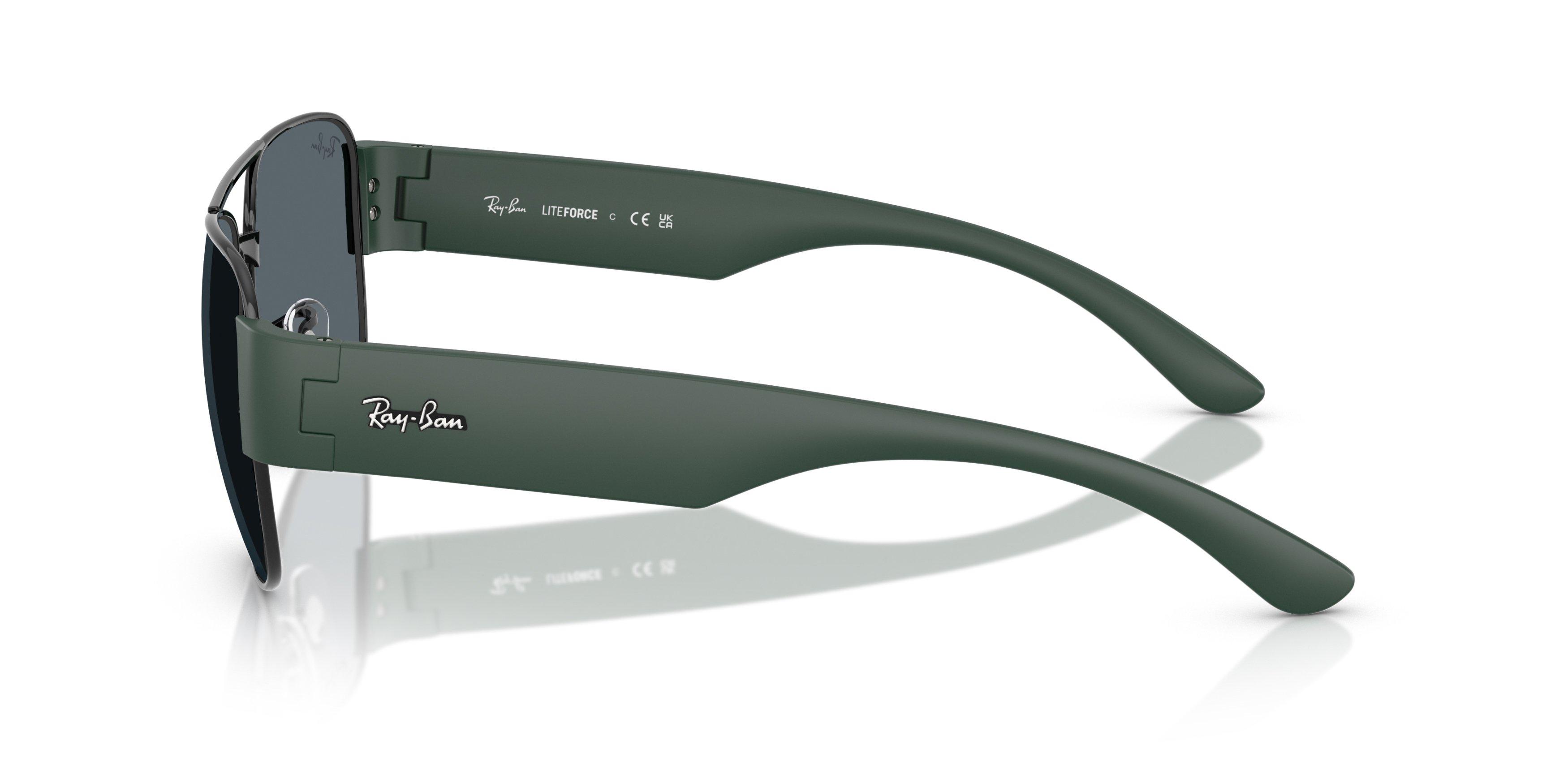 Ray-Ban RB3756 Green Sunglasses - Black - BLACK/GREEN Thumbnail View 6