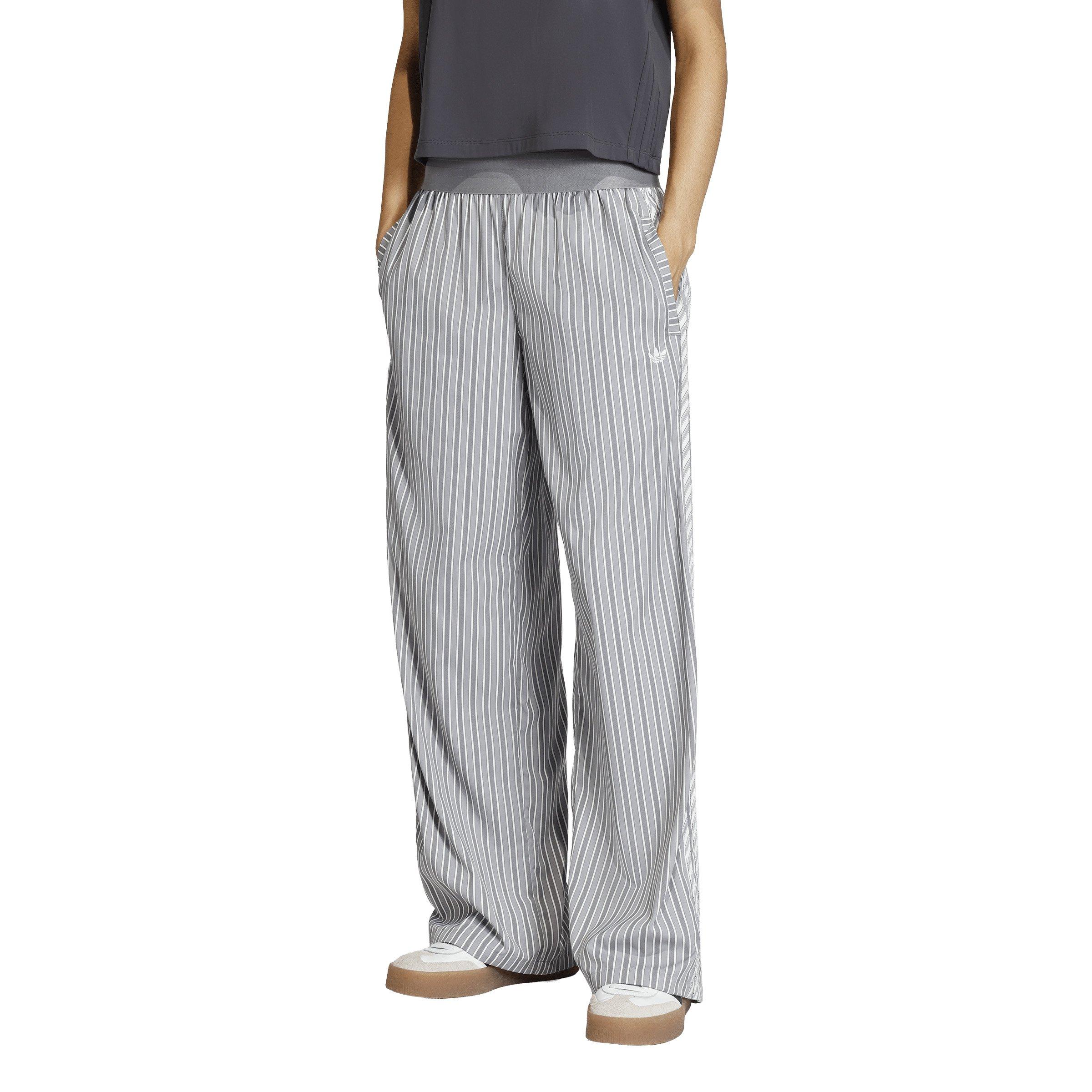 adidas Originals Women's Poplin Pants - Grey/Black - GREY/BLACK Thumbnail View 1