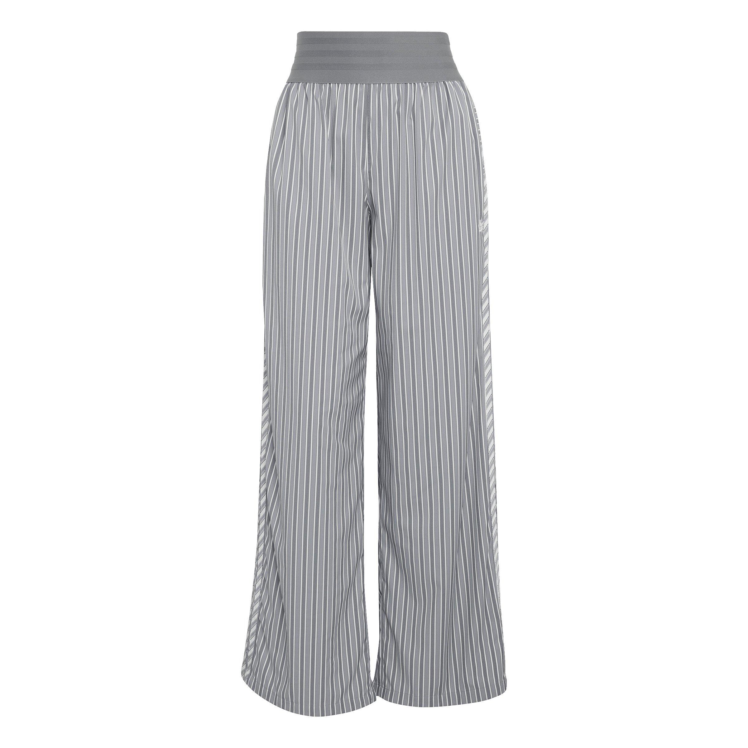 adidas Originals Women's Poplin Pants - Grey/Black - GREY/BLACK Thumbnail View 6