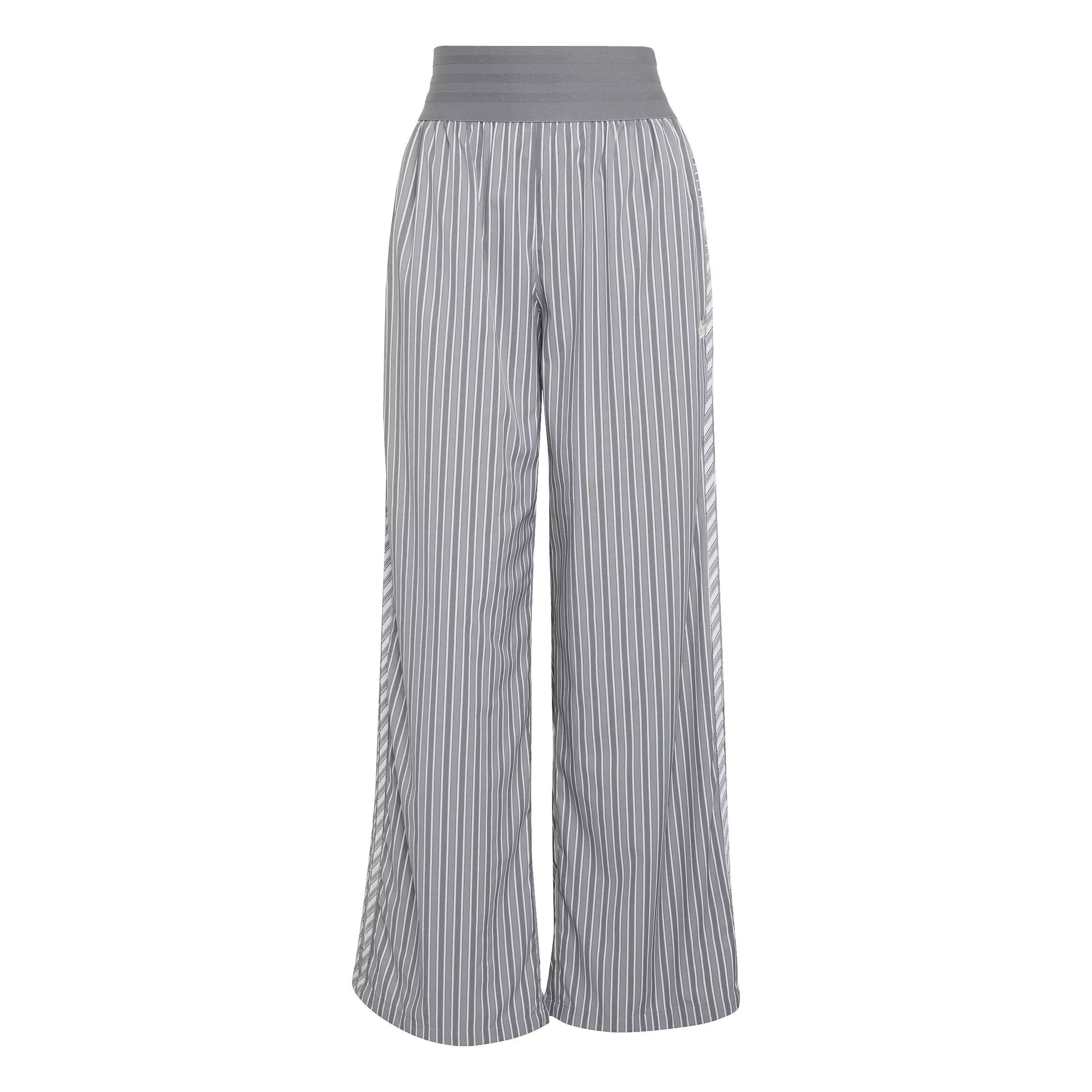 adidas Originals Women's Poplin Pants - Grey/Black - GREY/BLACK