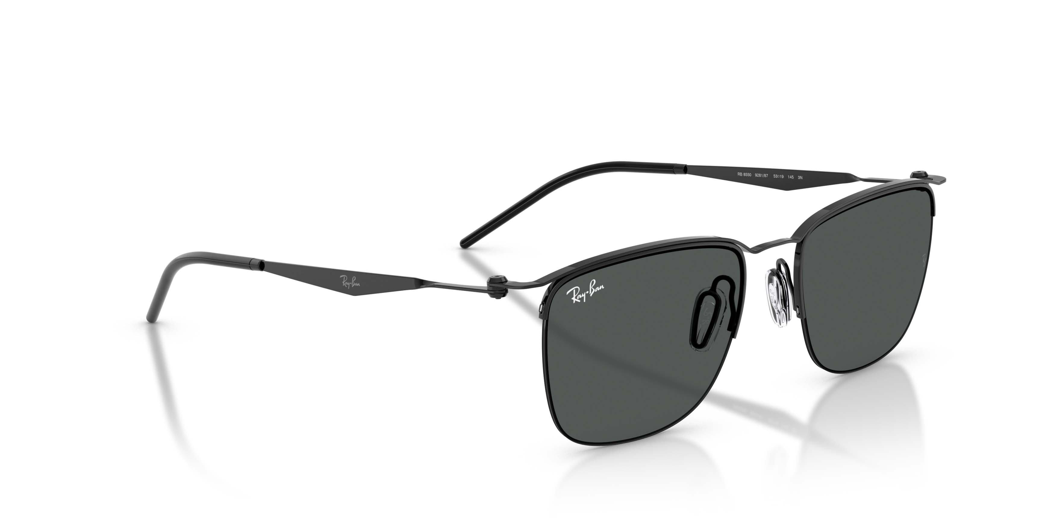 Ray-Ban RB8550 Dark Grey Sunglasses - Black - BLACK/GREY