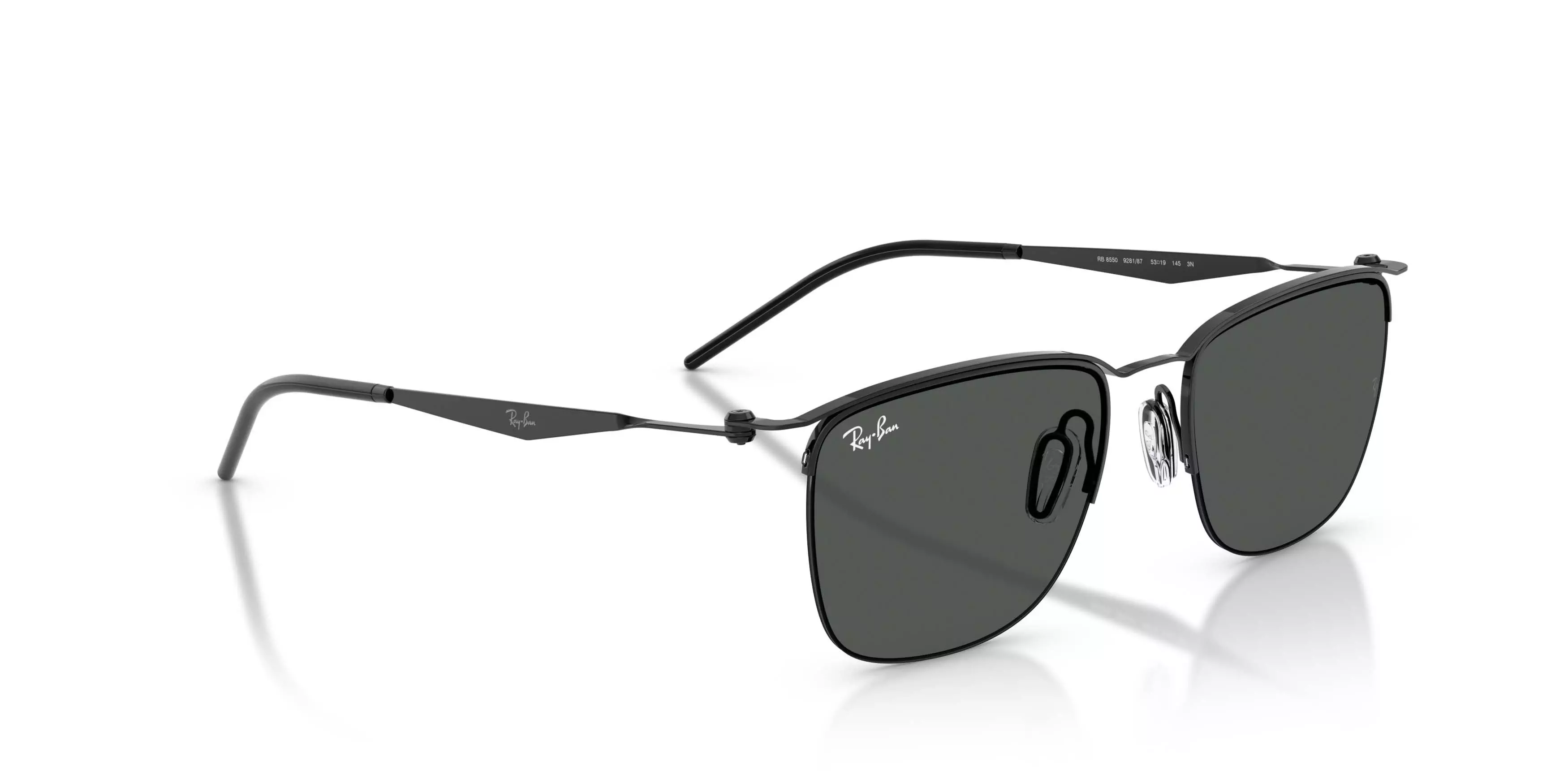 Ray-Ban RB8550 Dark Grey Sunglasses - Black - BLACK/GREY