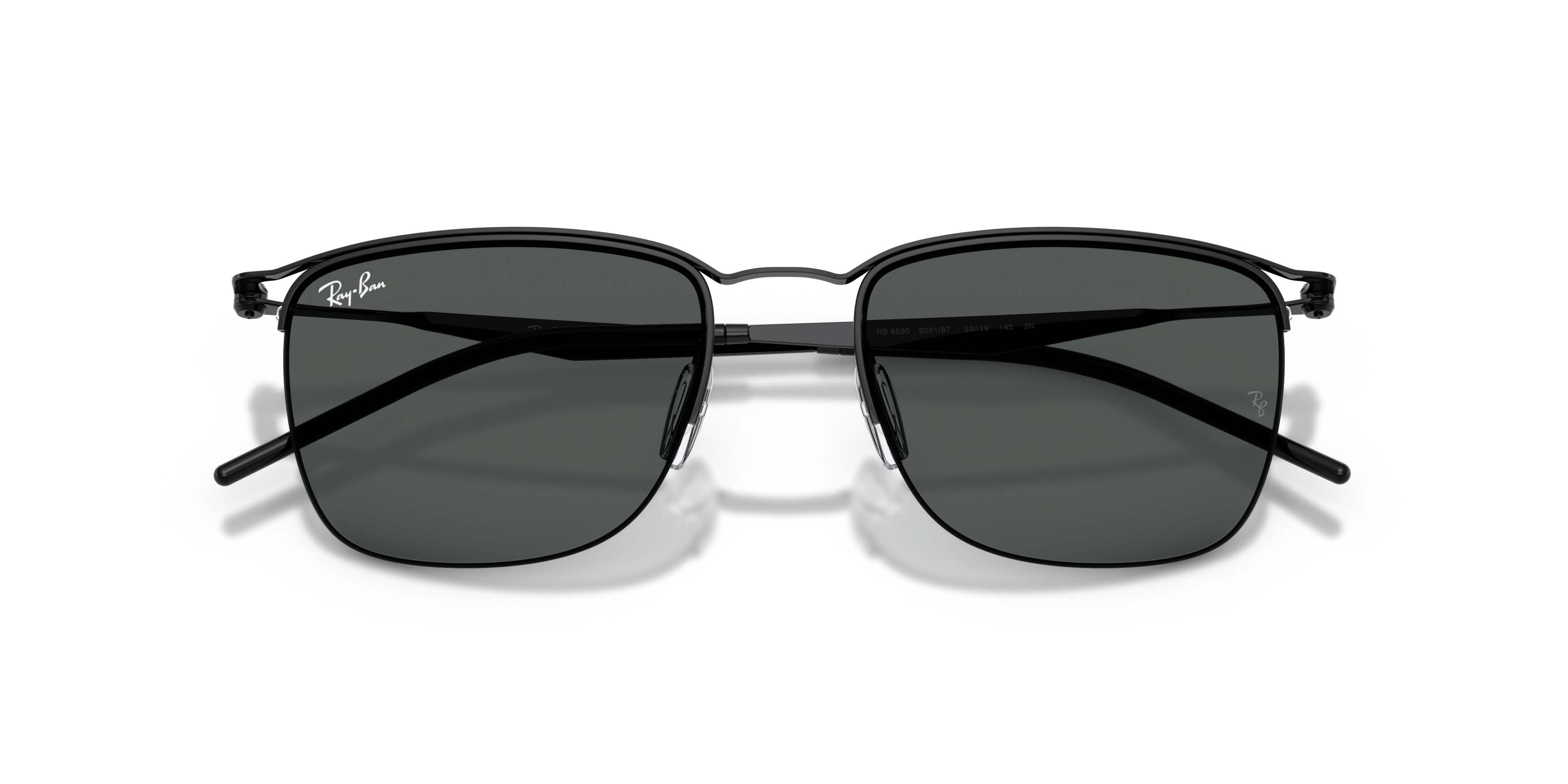 Ray-Ban RB8550 Dark Grey Sunglasses - Black - BLACK/GREY