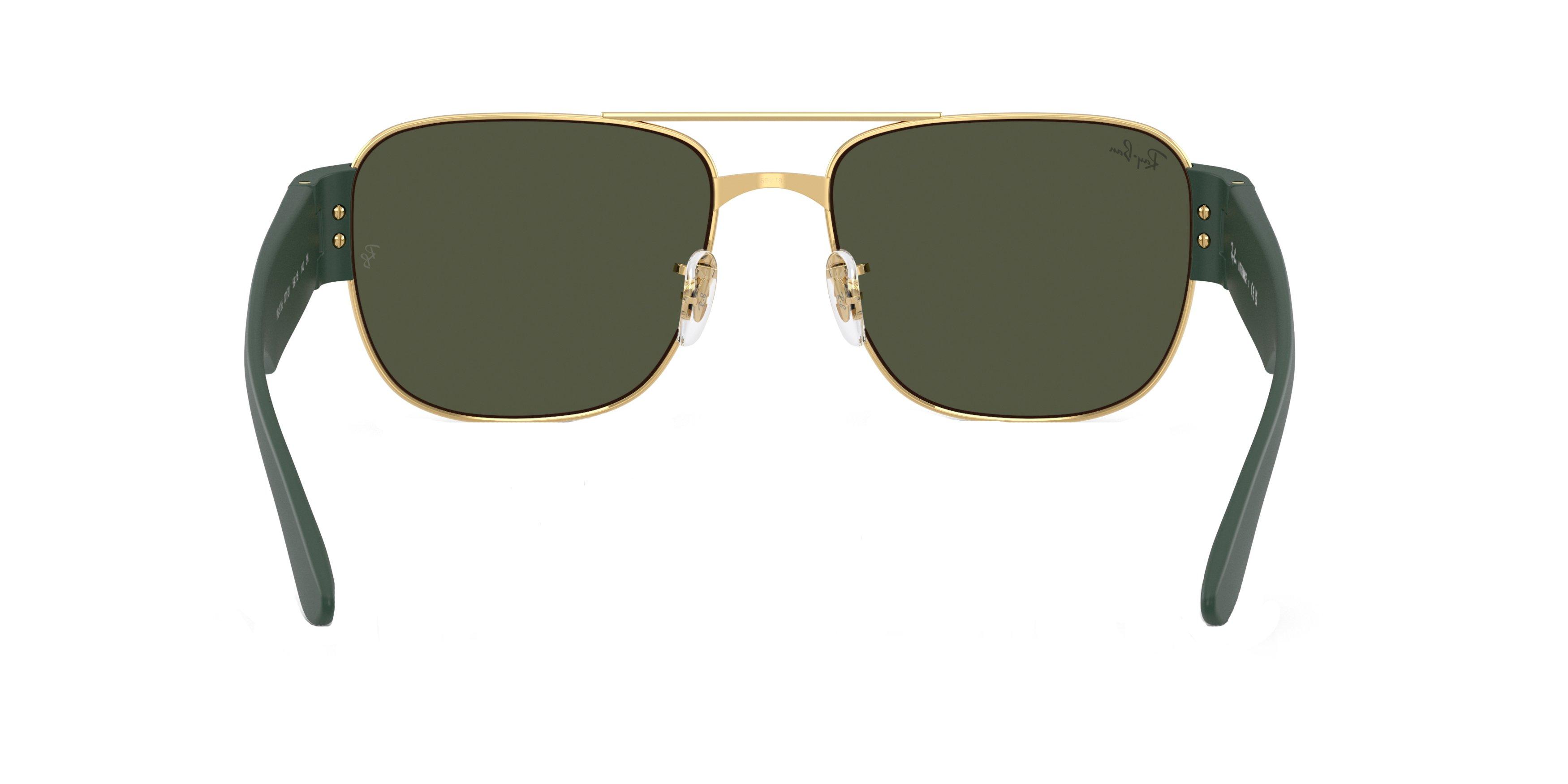 Ray-Ban RB3756 Green Sunglasses - Gold - GOLD/GREEN Thumbnail View 2