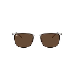 Ray-Ban RB8550 Dark Brown Sunglasses - Gunmetal - GREY/BROWN