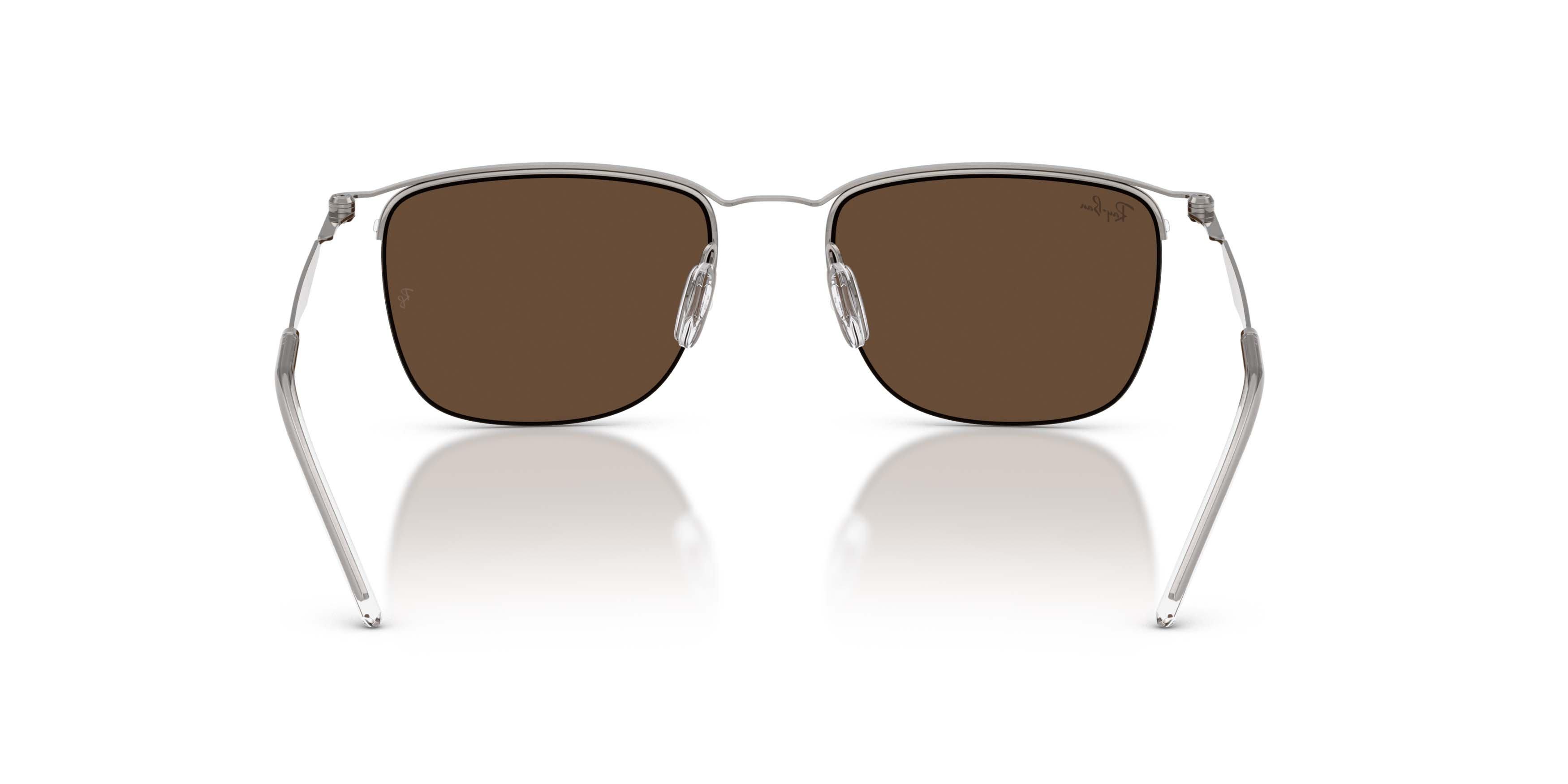 Ray-Ban RB8550 Dark Brown Sunglasses - Gunmetal - GREY/BROWN