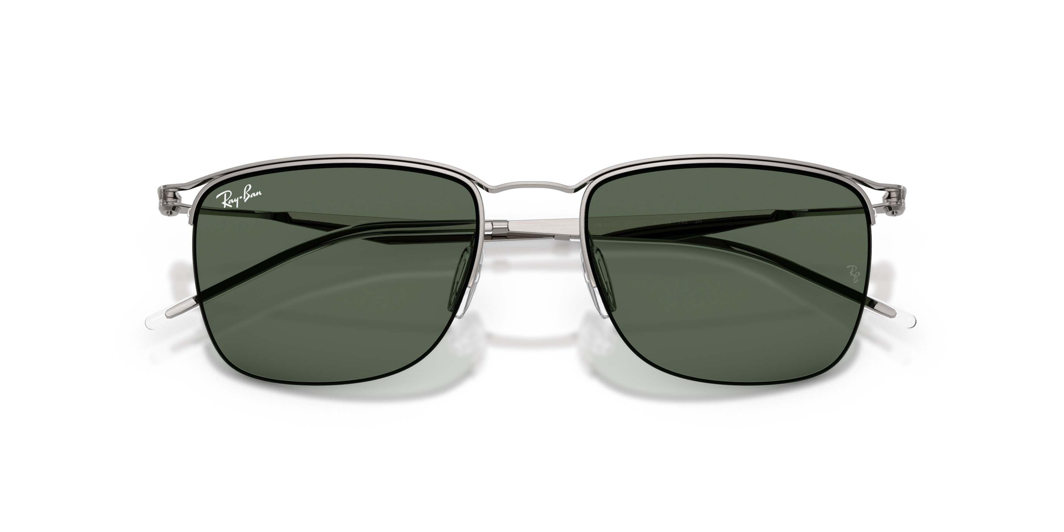 Ray-Ban RB8550 Dark Green Sunglasses - Gunmetal - GREY/GREEN