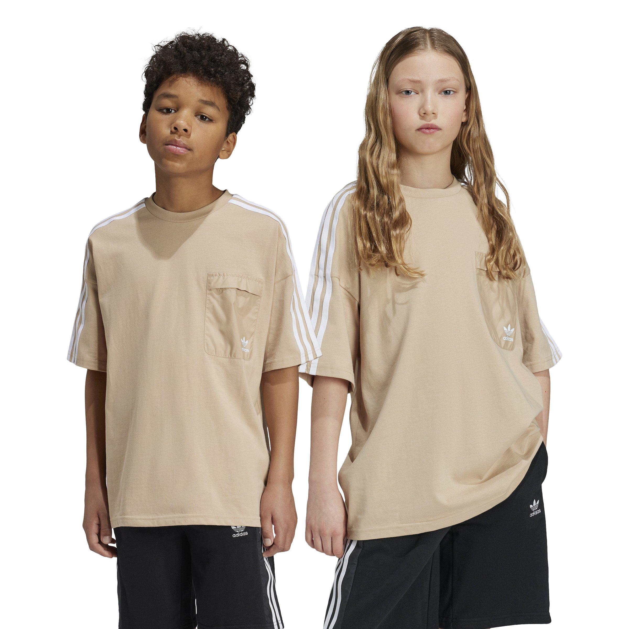 adidas Originals Big Kids' T-Shirt - Beige - BEIGE