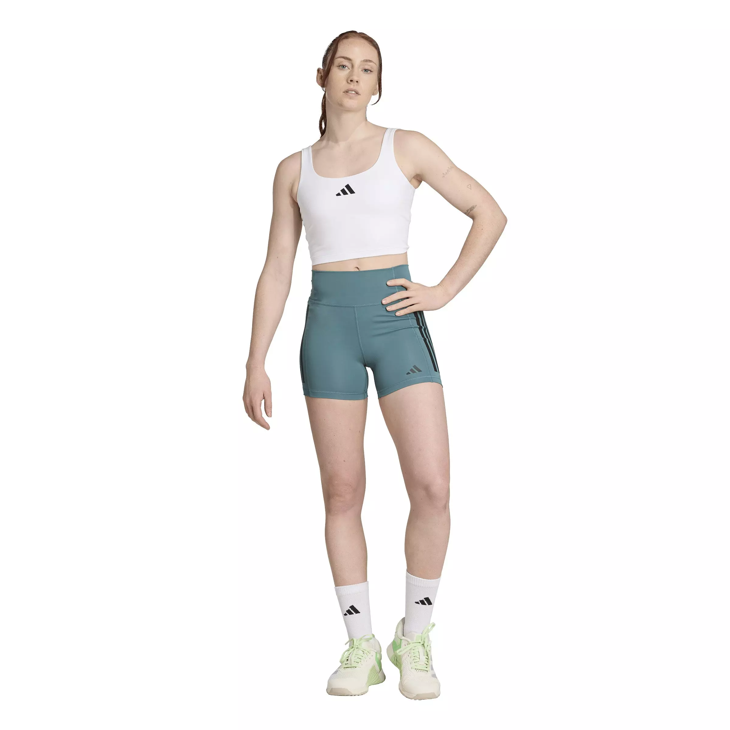 adidas Women's Power Light Support Bra Tank Top - White - WHITE