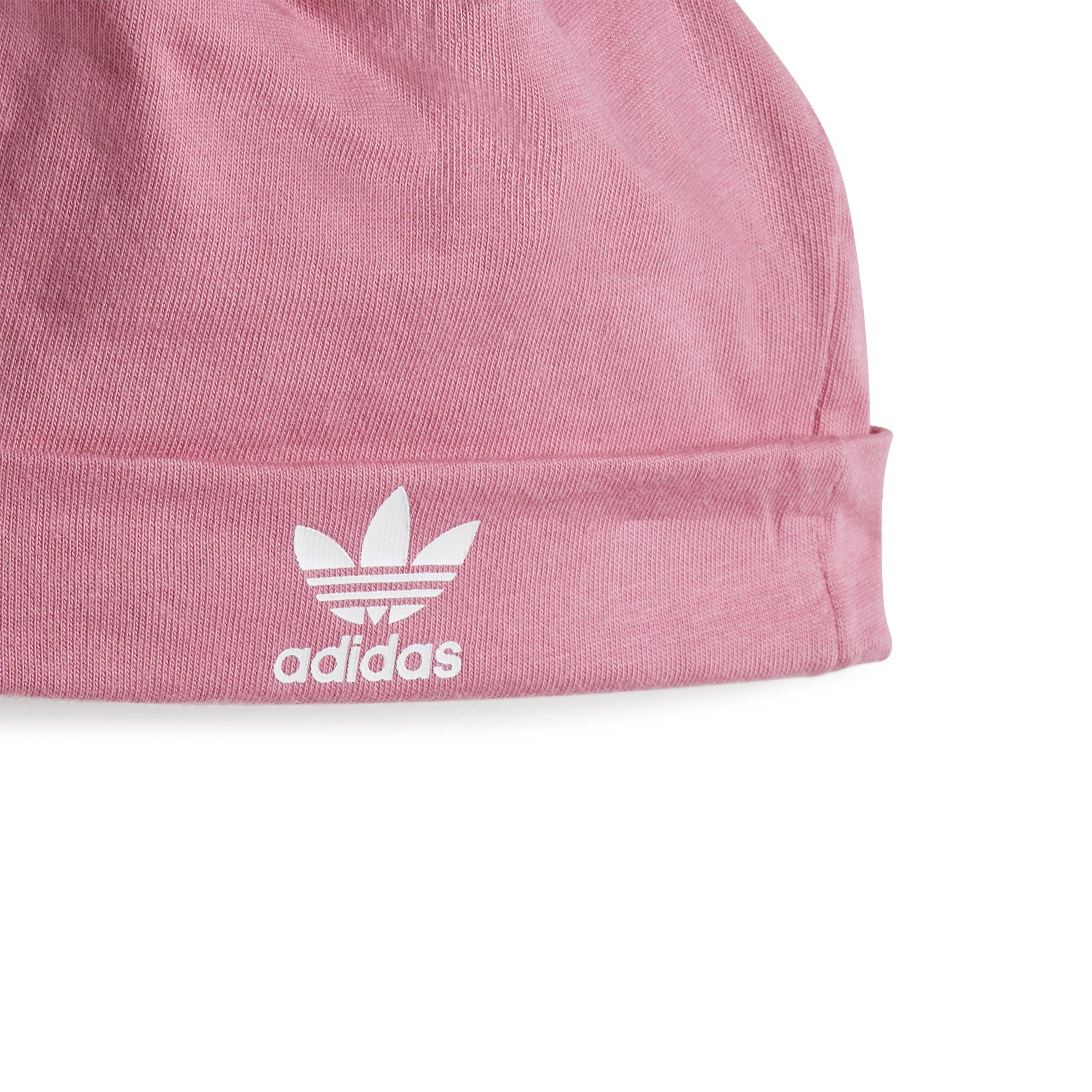 adidas Originals Infant adicolor Trefoil Jumpsuit and Beanie Gift