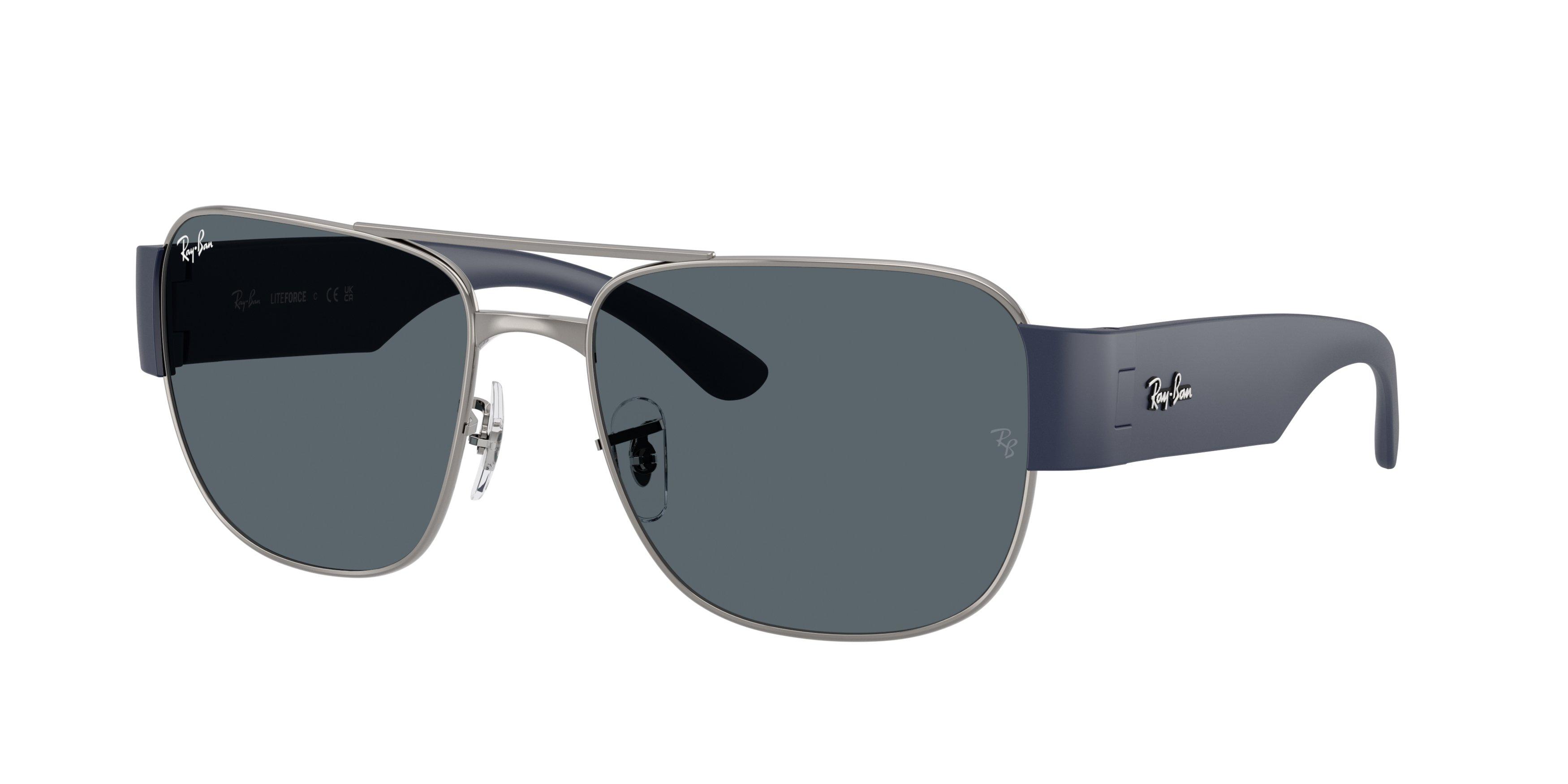 Ray-Ban RB3756 Blue Sunglasses - Gunmetal - GREY Thumbnail View 1