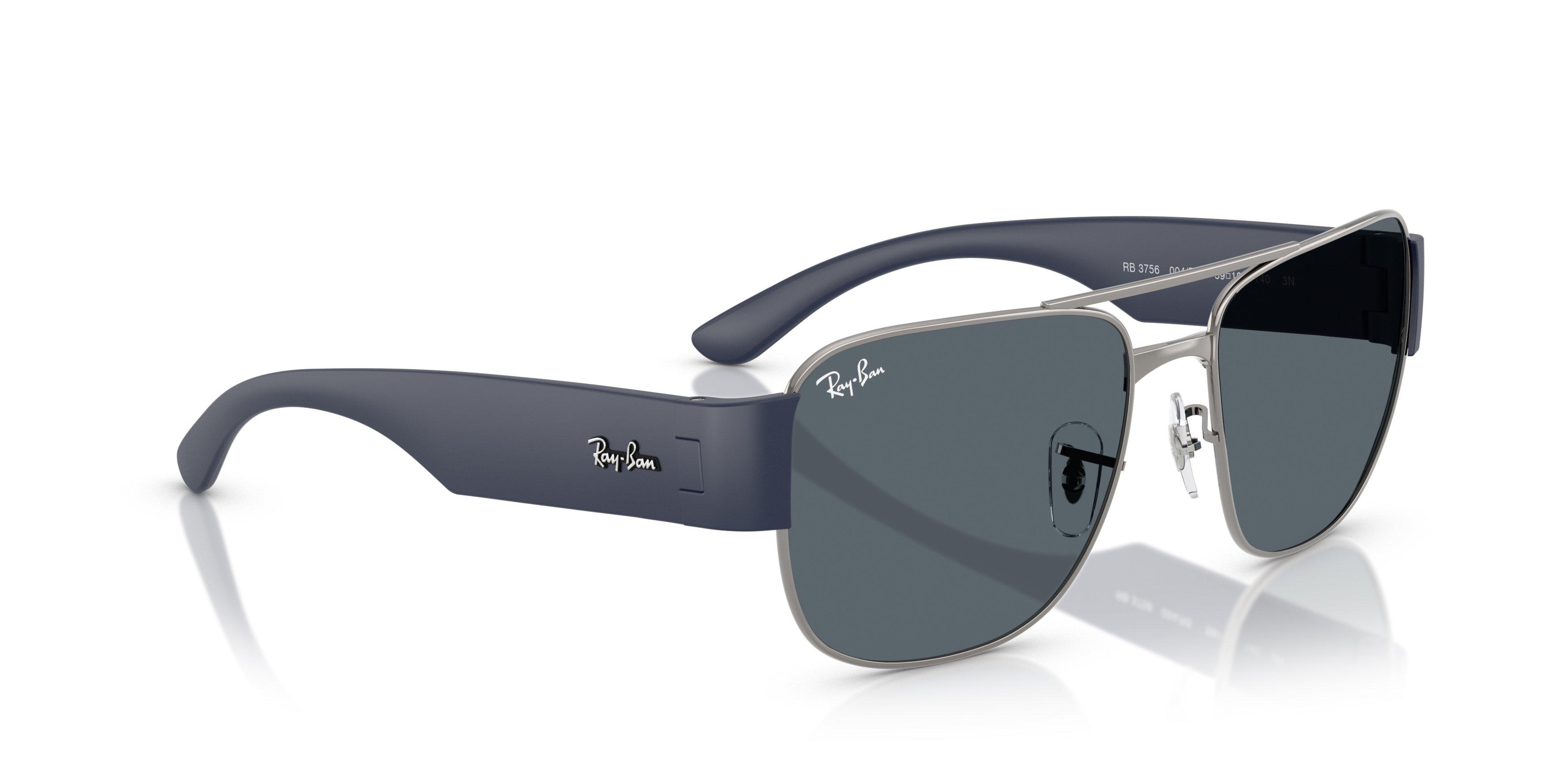 Ray-Ban RB3756 Blue Sunglasses - Gunmetal - GREY Thumbnail View 4