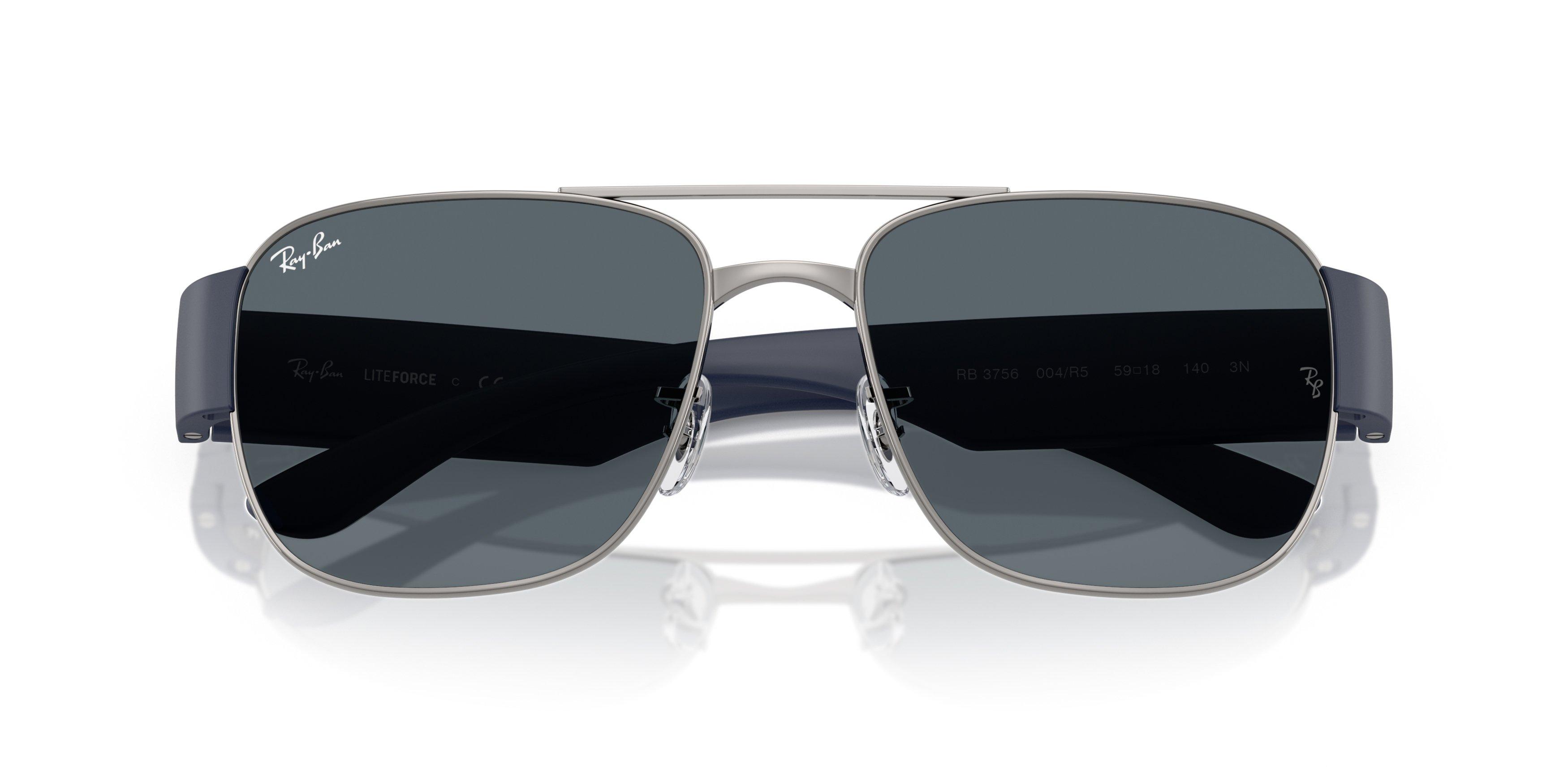 Ray-Ban RB3756 Blue Sunglasses - Gunmetal - GREY Thumbnail View 5