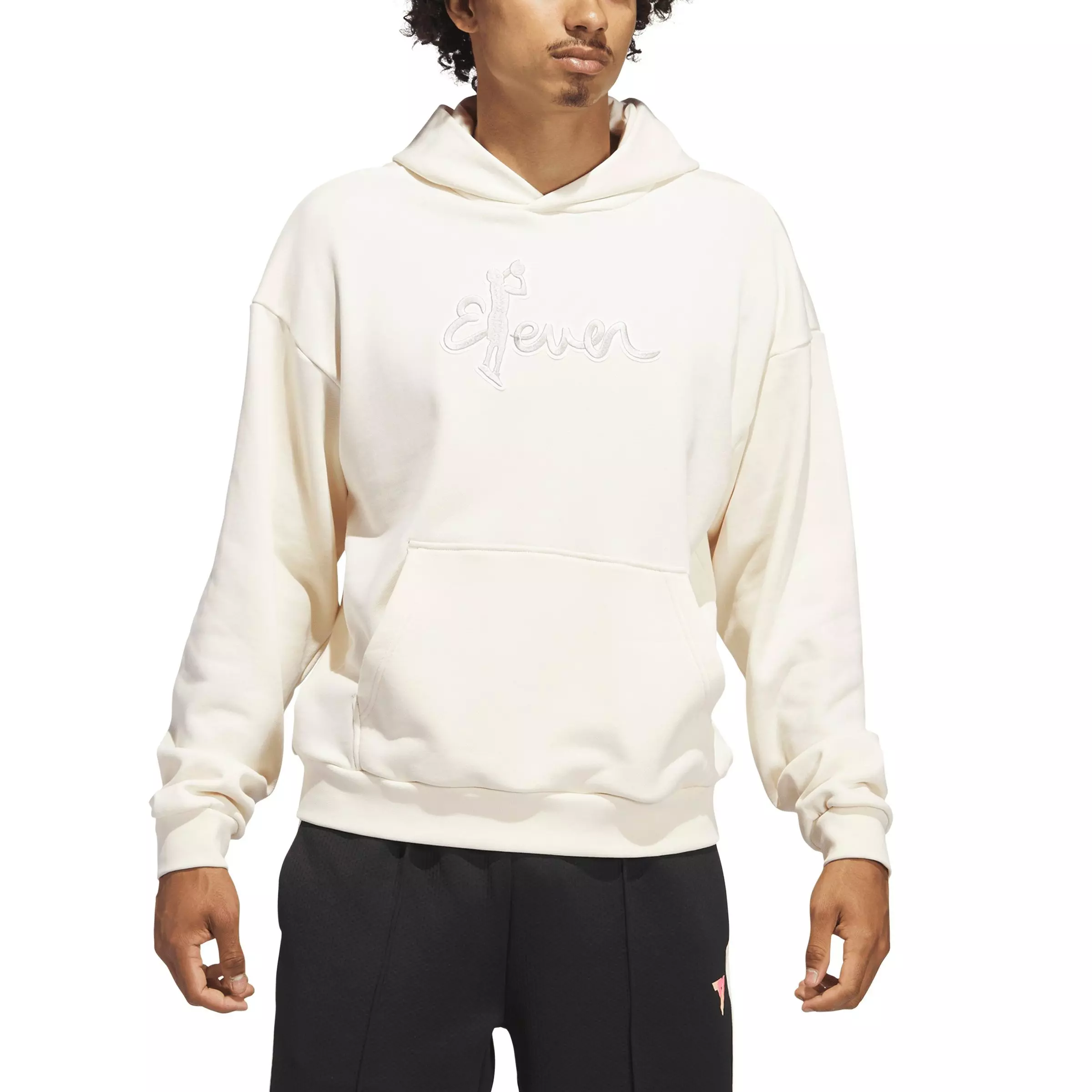 adidas Men's Trae Winterized Basketball Hoodie -White - WHITE
