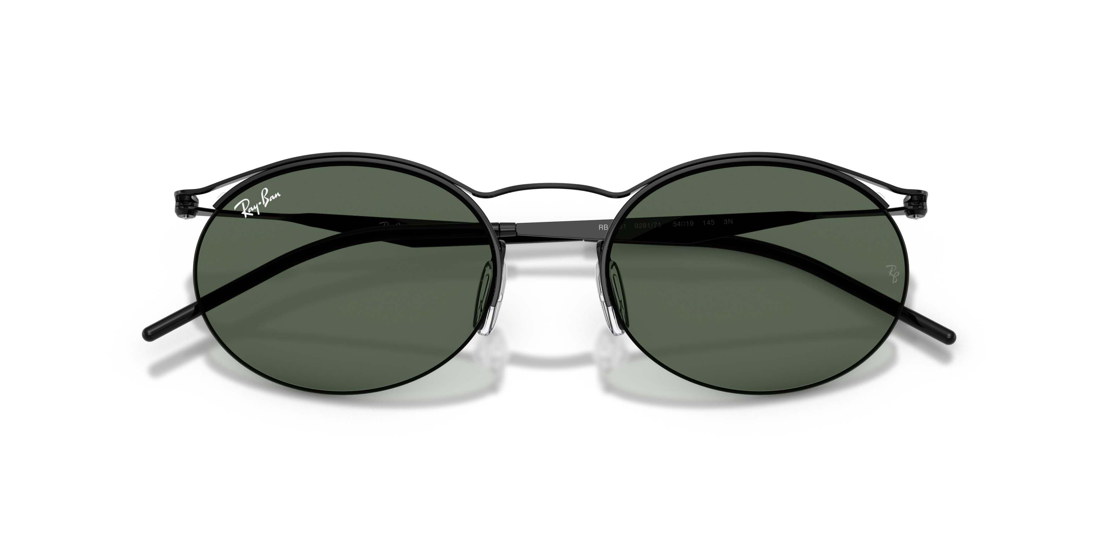 Ray-Ban RB8551 Dark Green Sunglasses - Black - DK GREY